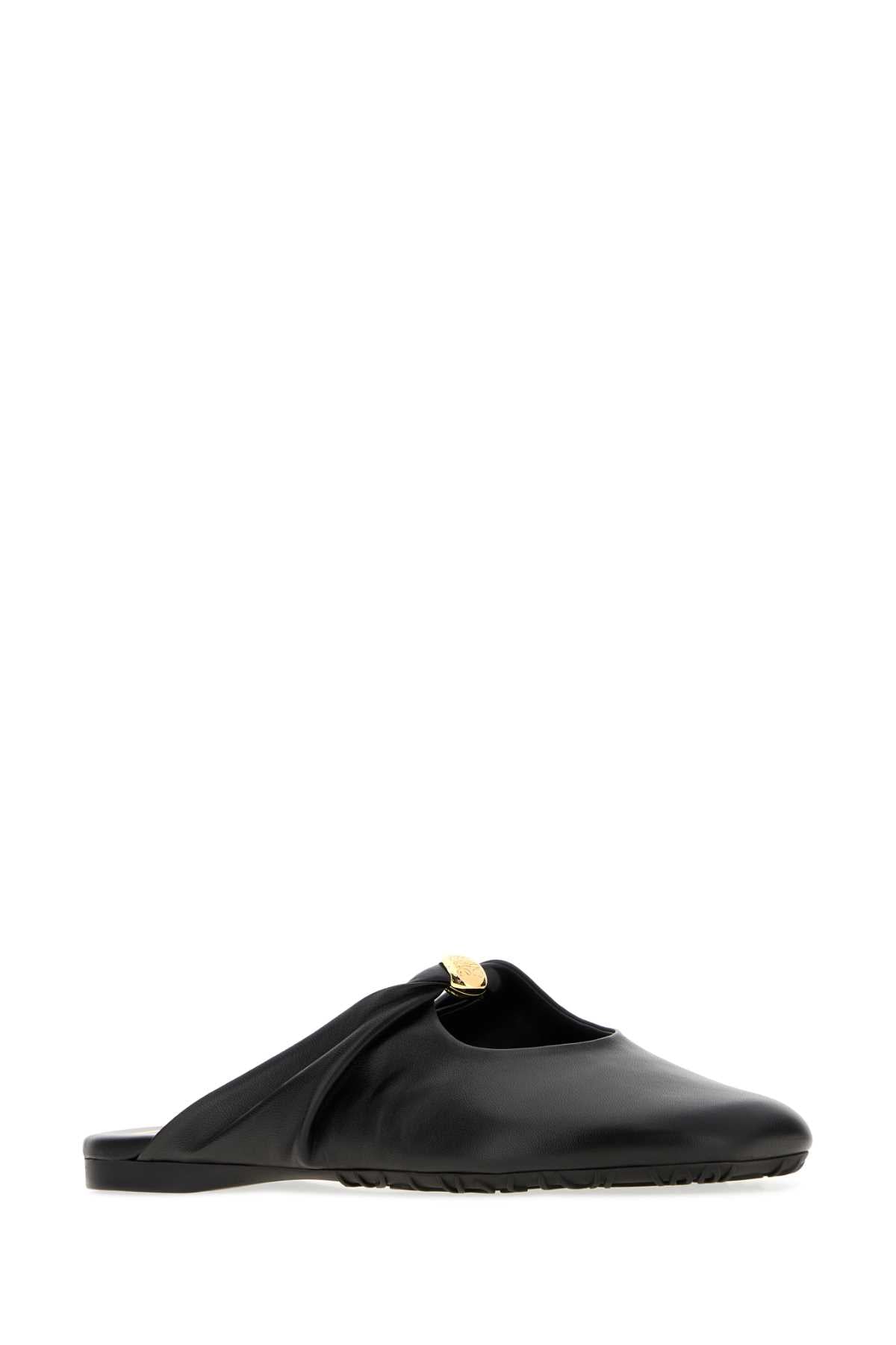 Loewe Women Black Nappa Leather Pebble Ballerinas LOEWE