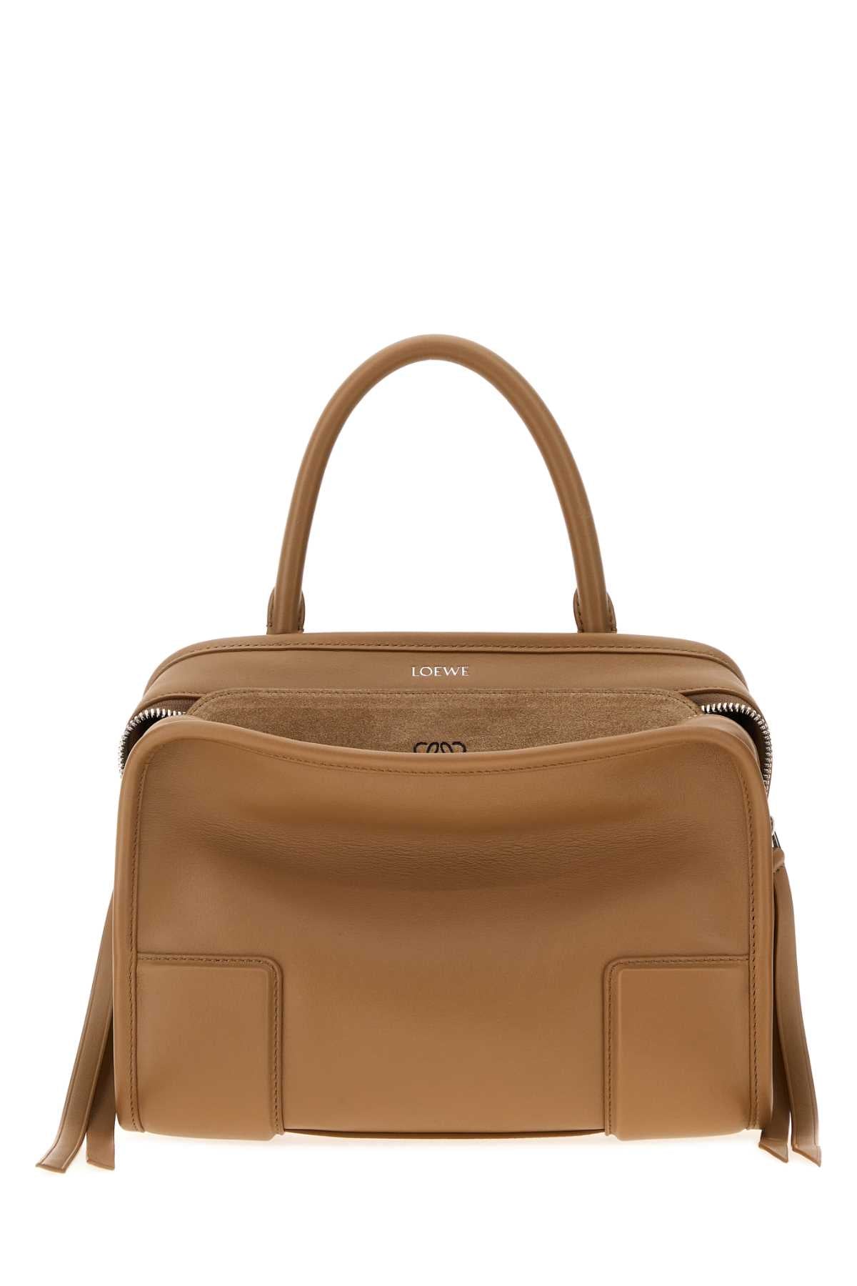 Loewe Women Camel Leather Small Amazona Handbag LOEWE