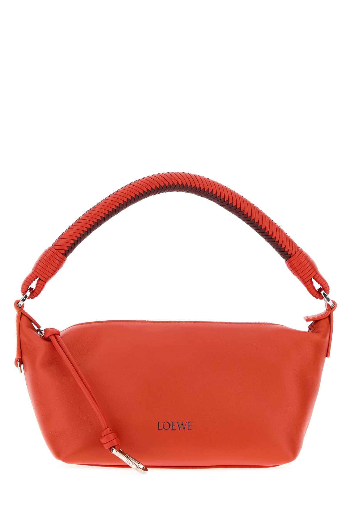 Loewe Women Coral Leather Mini Cala Shoulder Bag LOEWE