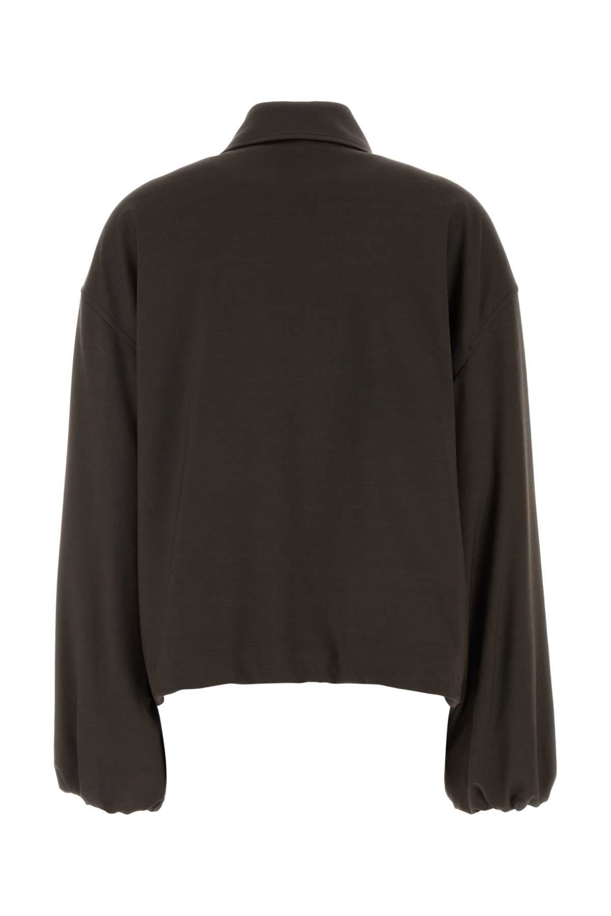 Loewe Women Chocolate Viscose Blend Jacket LOEWE