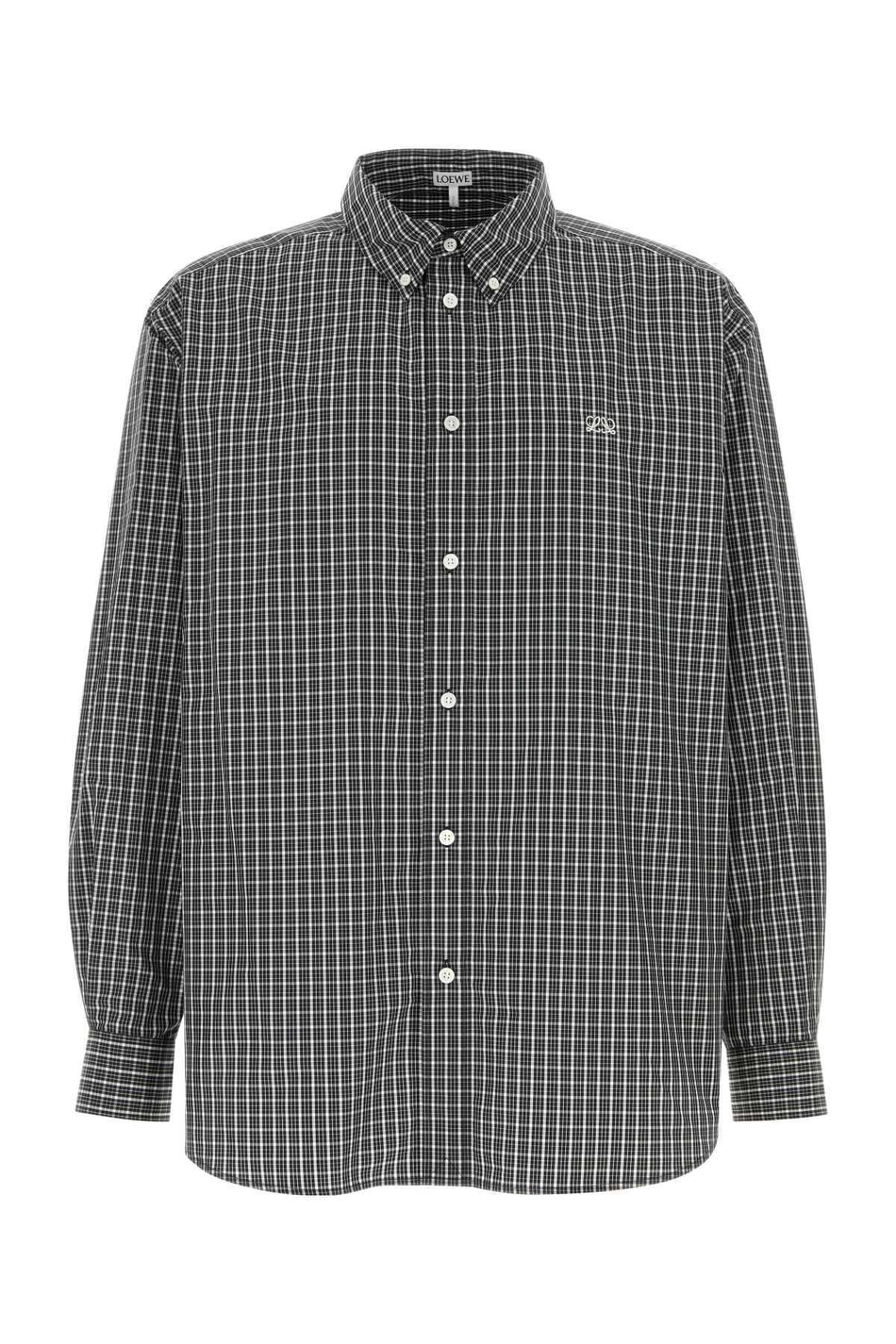 Loewe Men Embroidered Poplin Shirt LOEWE