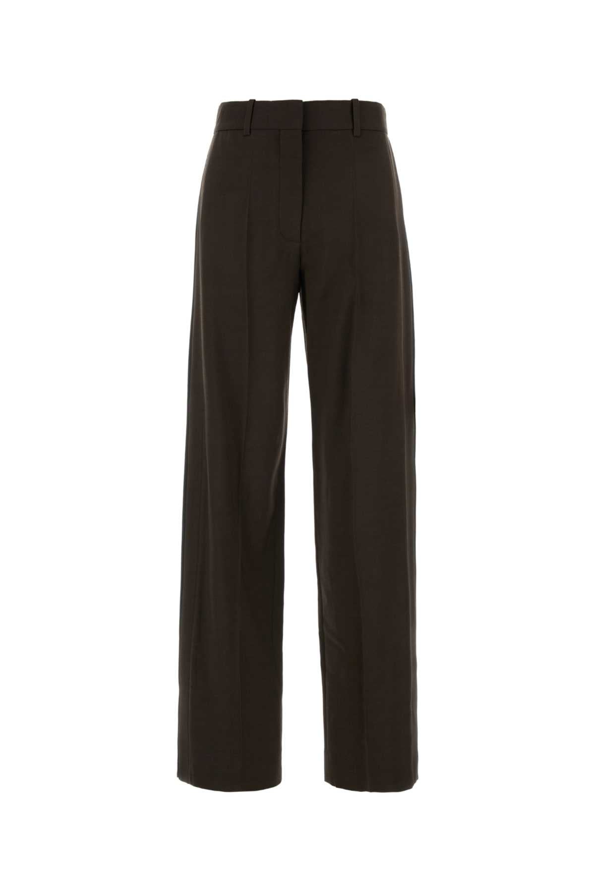 Loewe Women Chocolate Wool Blend Pant LOEWE
