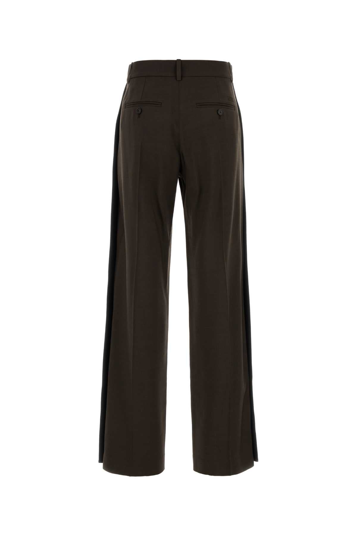 Loewe Women Chocolate Wool Blend Pant LOEWE