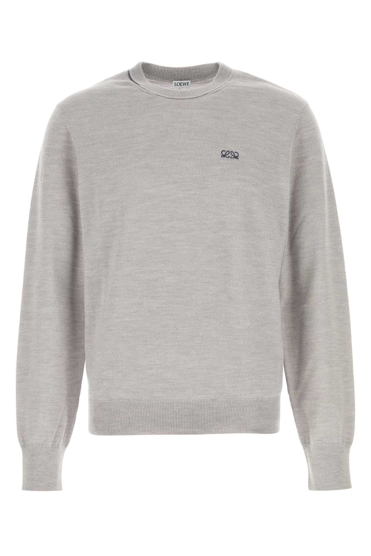 Loewe Men Grey Wool Blend Sweater LOEWE