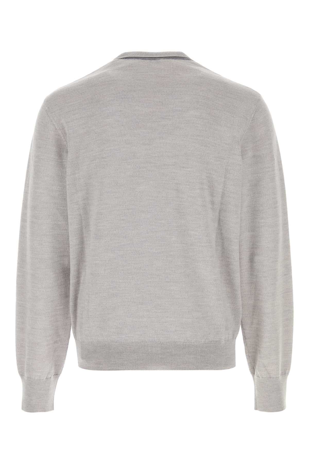 Loewe Men Grey Wool Blend Sweater LOEWE