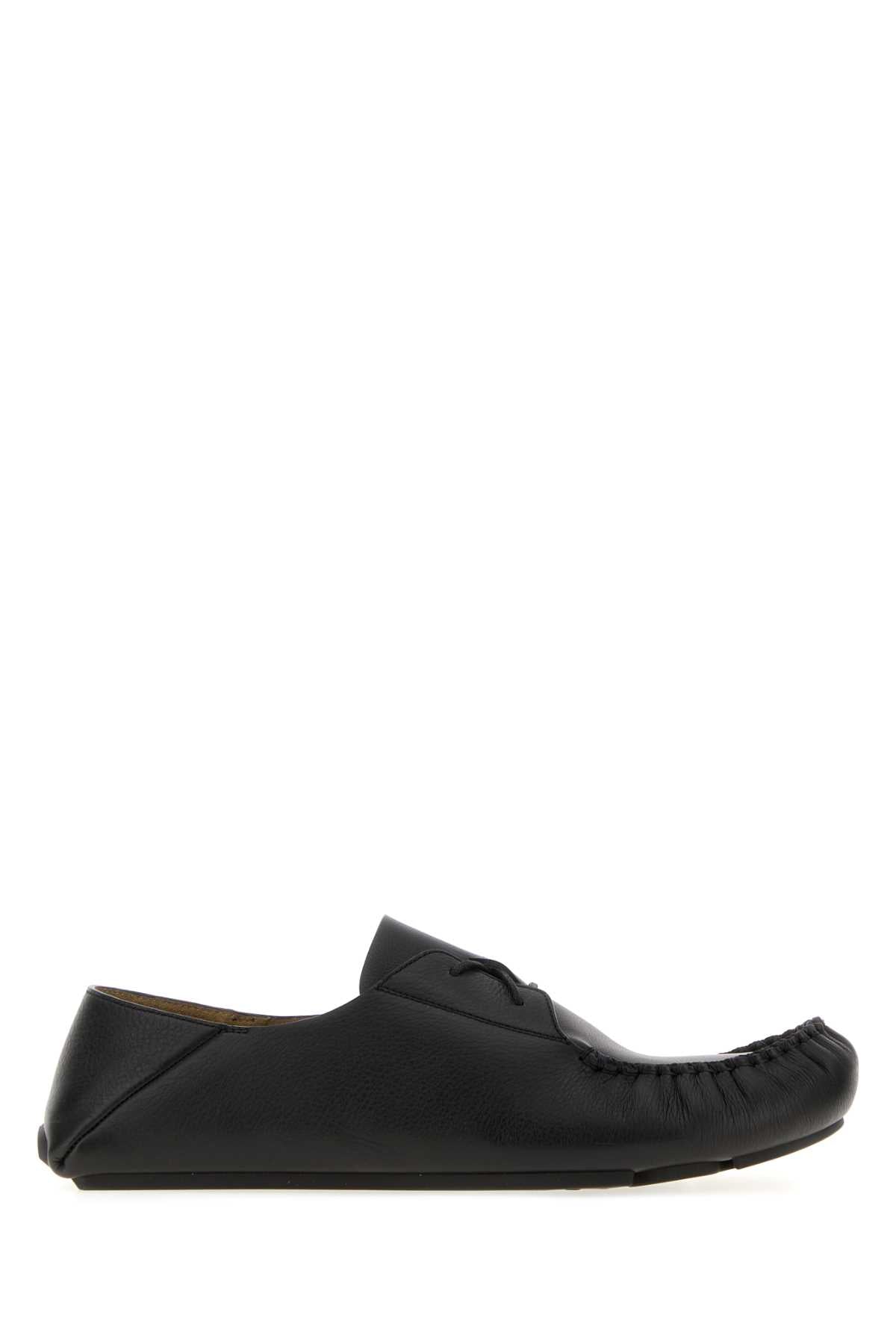 Loewe Men Black Leather Rambla Loafers LOEWE