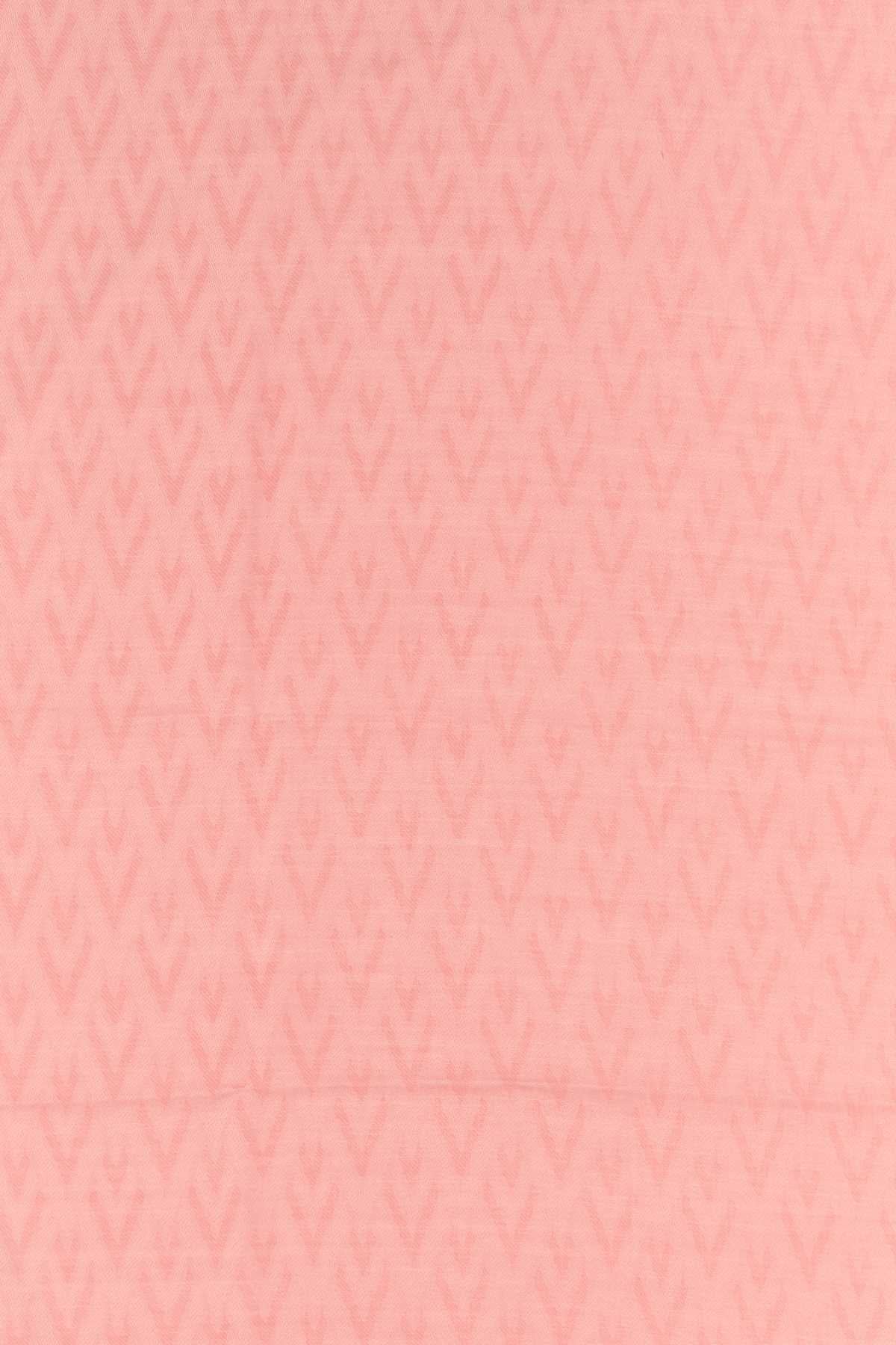 Valentino Garavani Women Pink Silk Blend Toute La V Scarf
