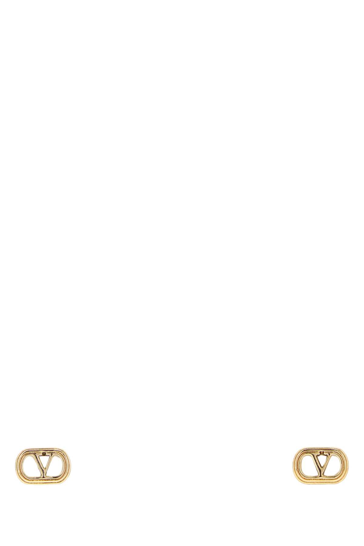 Valentino Garavani Women Gold Metal Ovalette Earrings VALENTINO GARAVANI