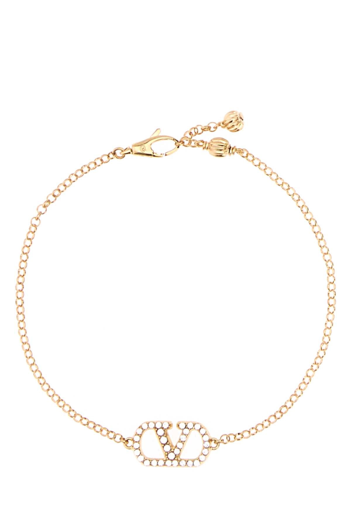 Valentino Garavani Women Gold Metal Vlogo Signature Bracelet VALENTINO GARAVANI