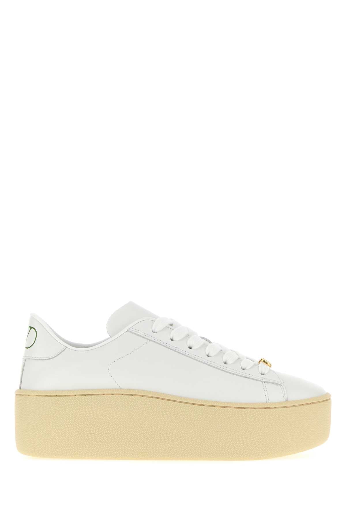Valentino Garavani Women White Leather Royco Sneakers VALENTINO GARAVANI