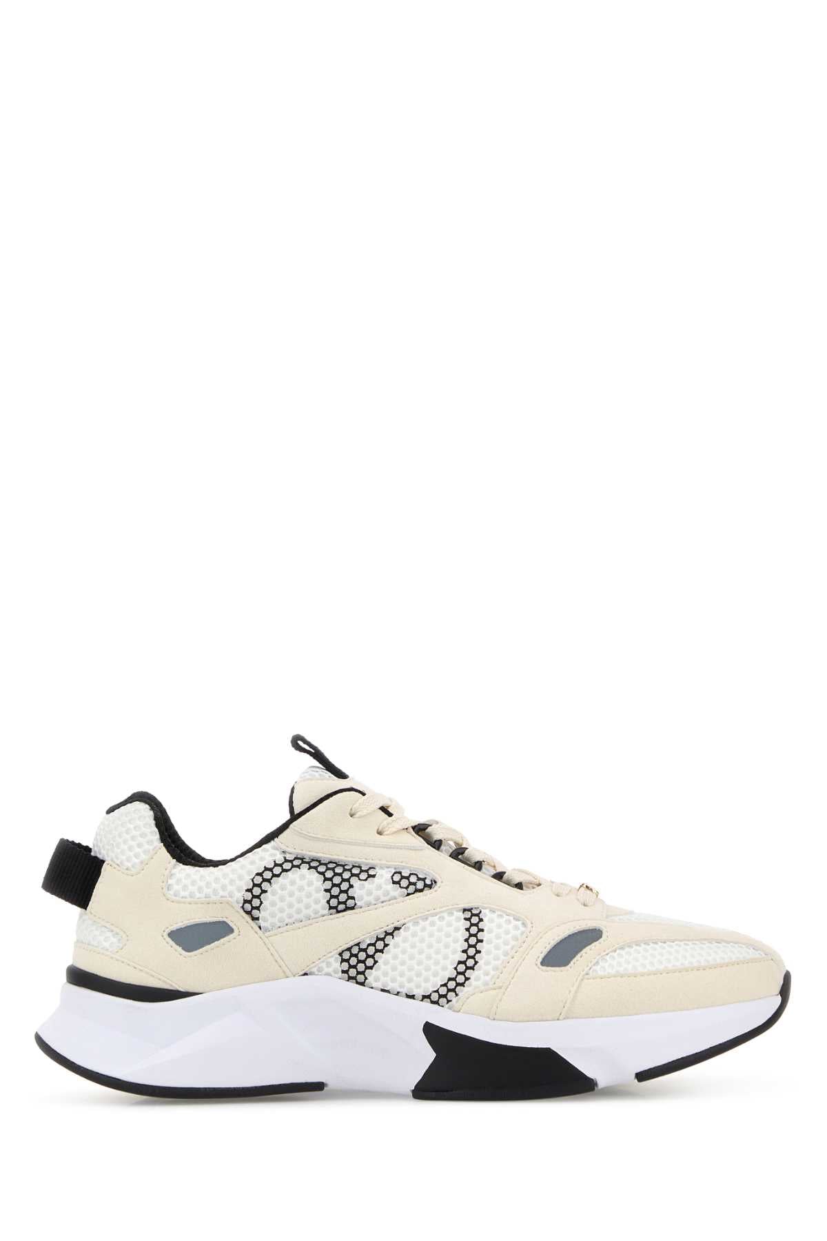 Valentino Garavani Women Multicolor Mesh And Suede Demivee Sneakers VALENTINO GARAVANI
