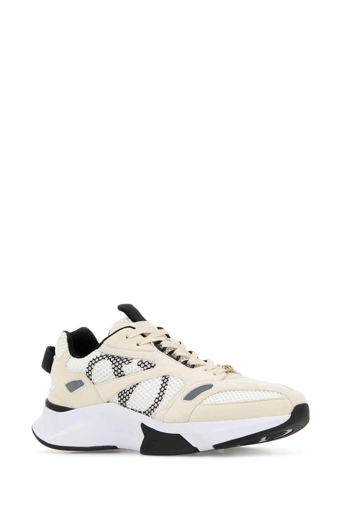 Valentino Garavani Women Multicolor Mesh And Suede Demivee Sneakers VALENTINO GARAVANI