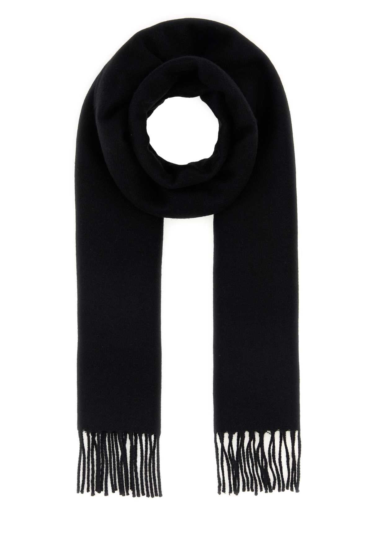 Valentino Garavani Women Black Cashmere Scarf
