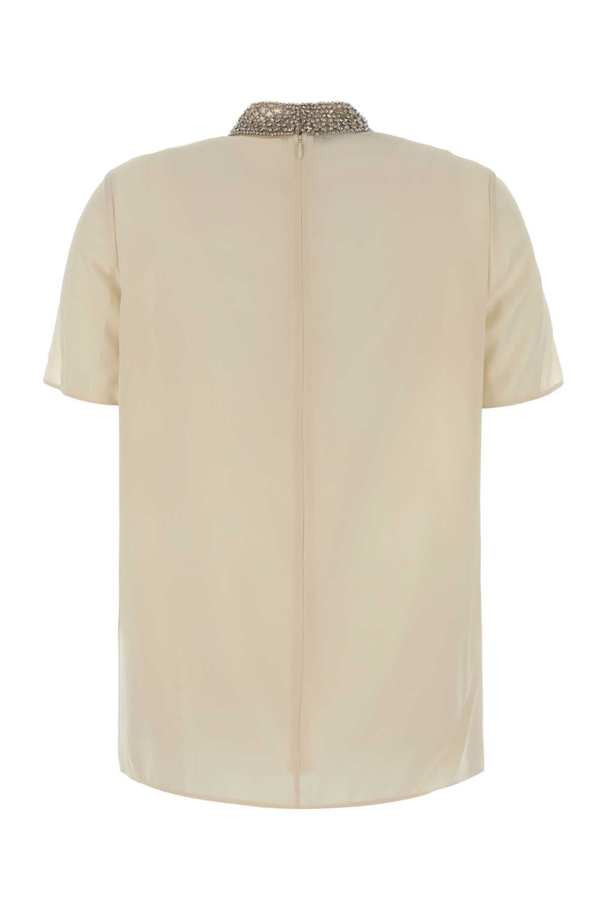 Valentino Garavani Women Ivory Crepe Top VALENTINO GARAVANI
