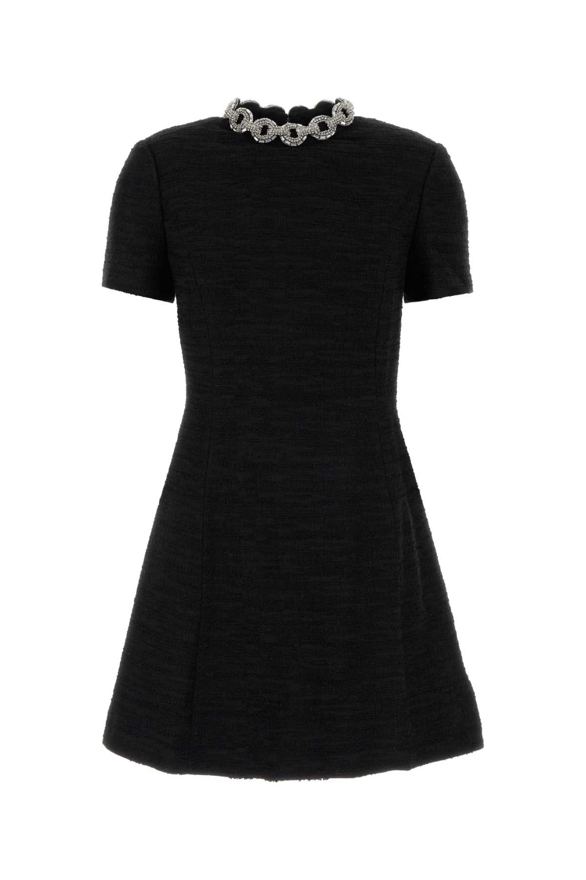 Valentino Garavani Women Black Boucle Mini Dress VALENTINO GARAVANI