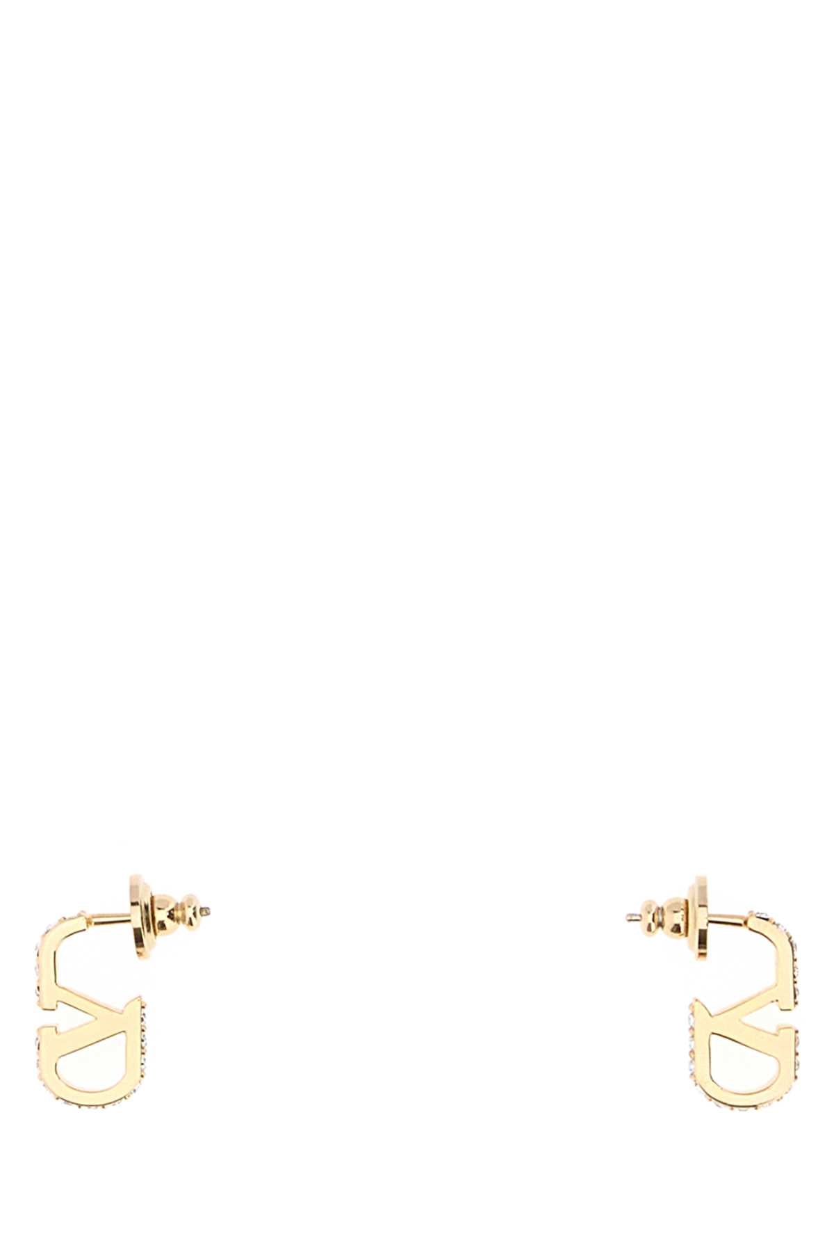 Valentino Garavani Women Gold Metal Vlogo Signature Earrings