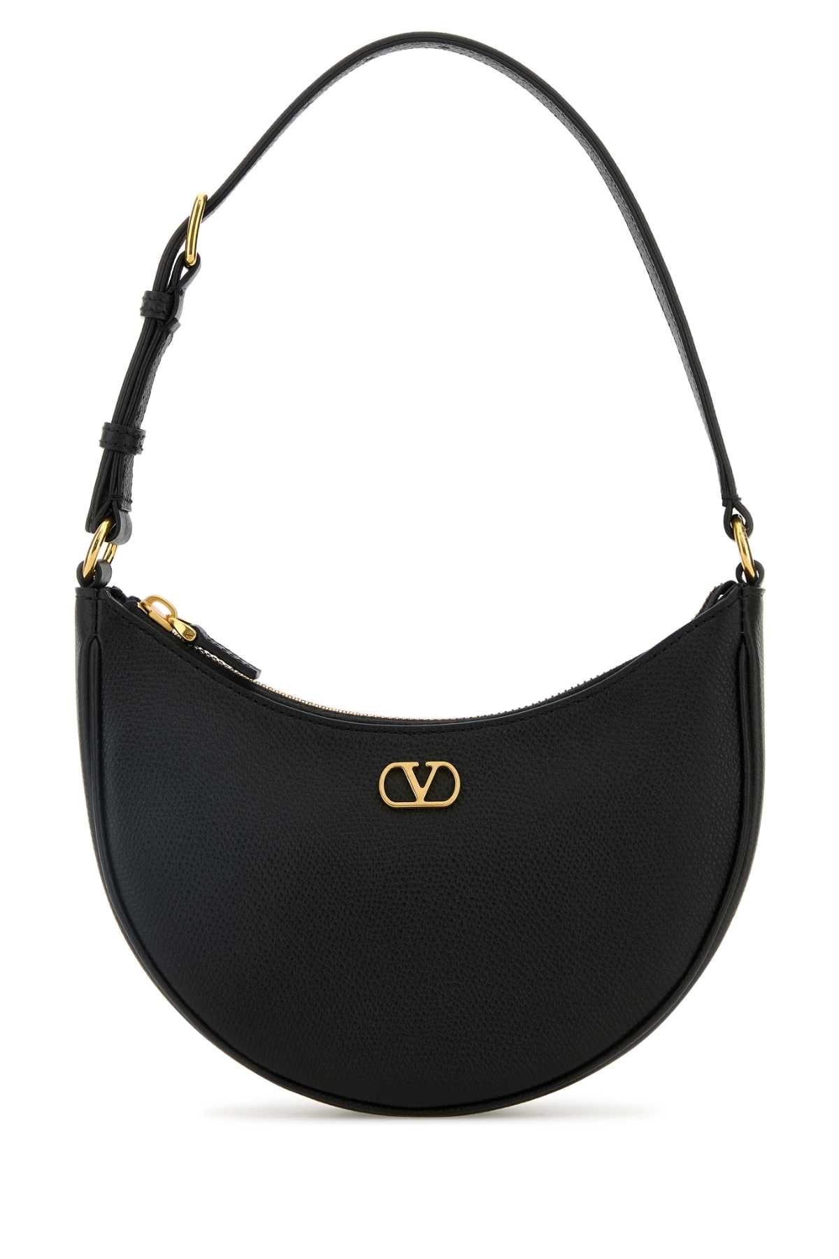 Valentino Garavani Women Black Leather Mini Vlogo Shoulder Bag VALENTINO GARAVANI