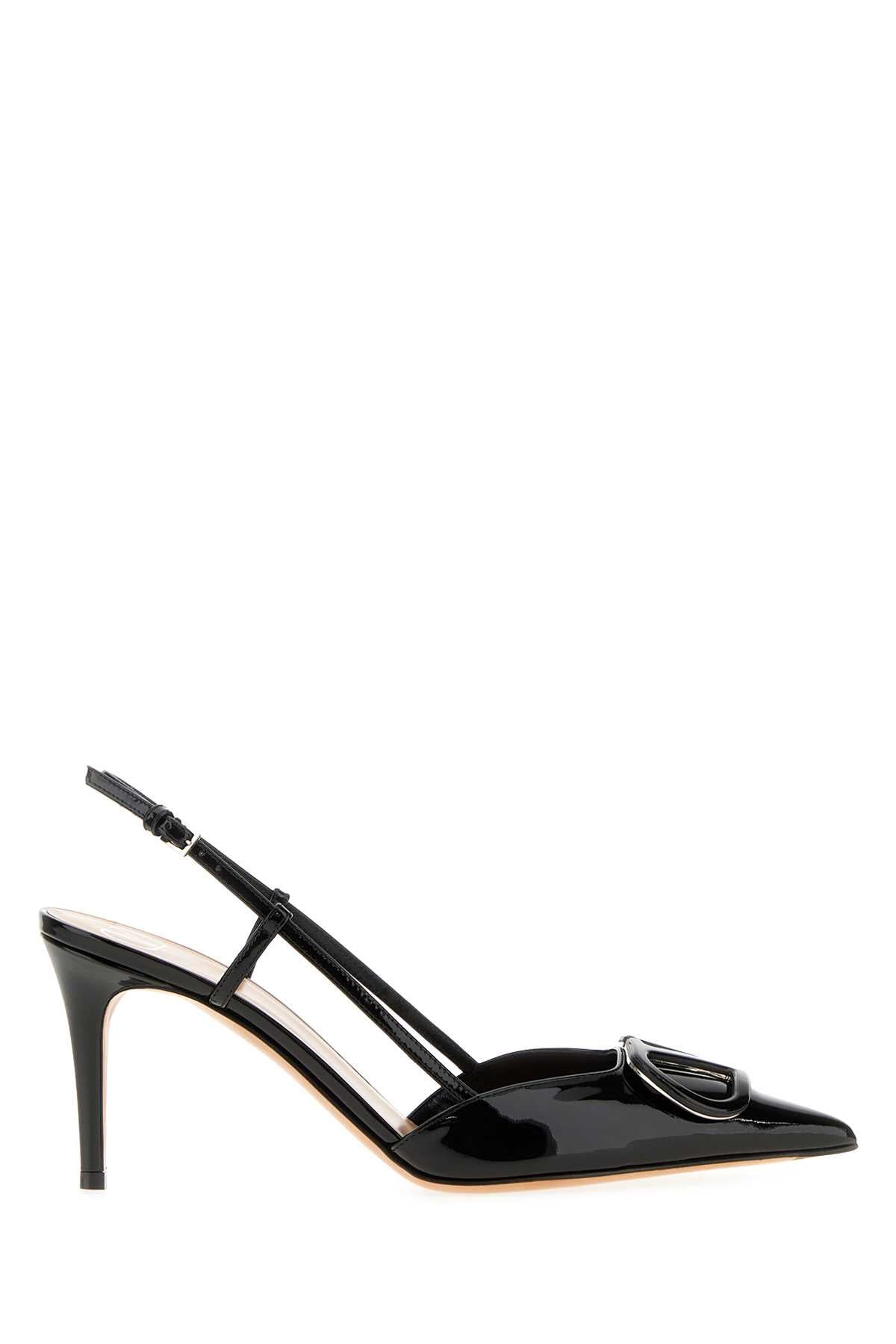 Valentino Garavani Women Black Leather Vlogo Signature Pumps VALENTINO GARAVANI