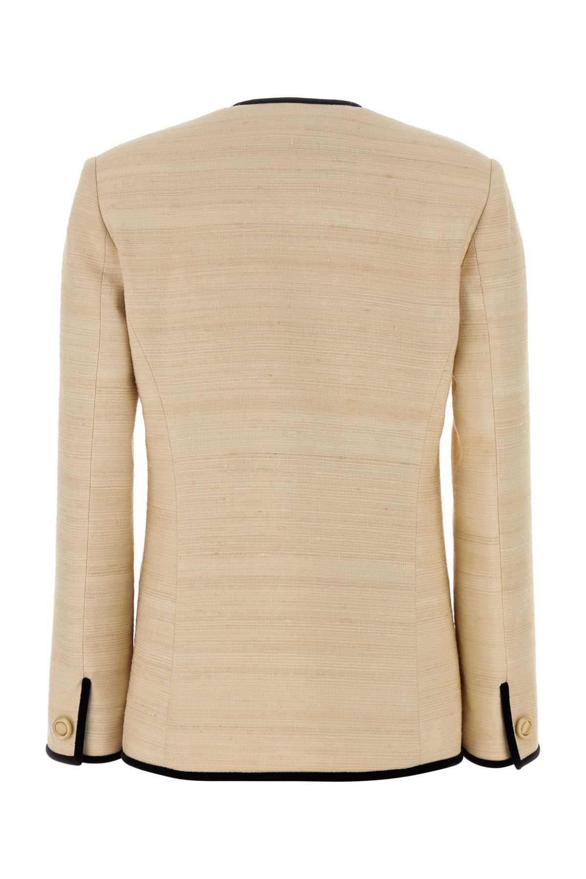 Valentino Garavani Women Ivory Silk Blend Blazer VALENTINO GARAVANI