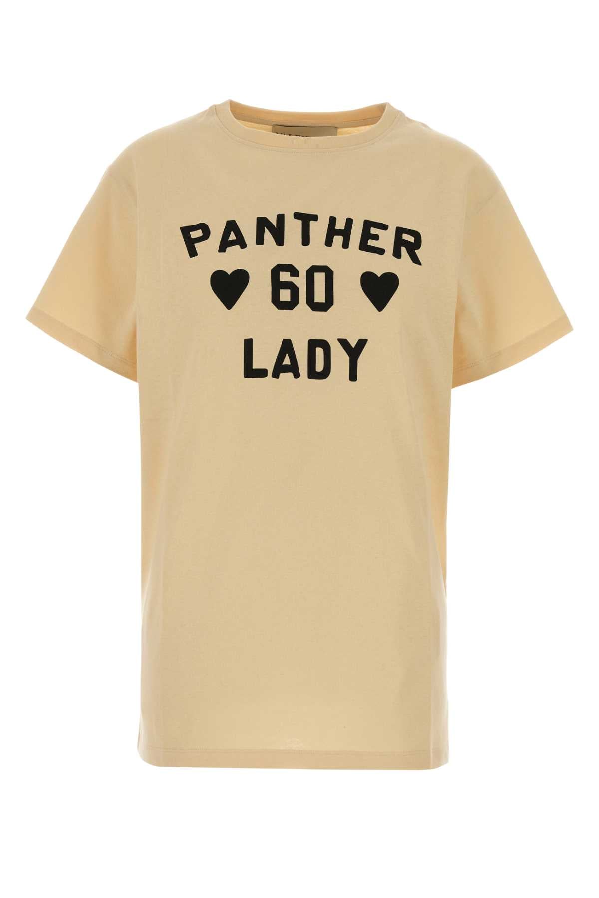 Valentino Garavani Women Cream Cotton T-Shirt VALENTINO GARAVANI