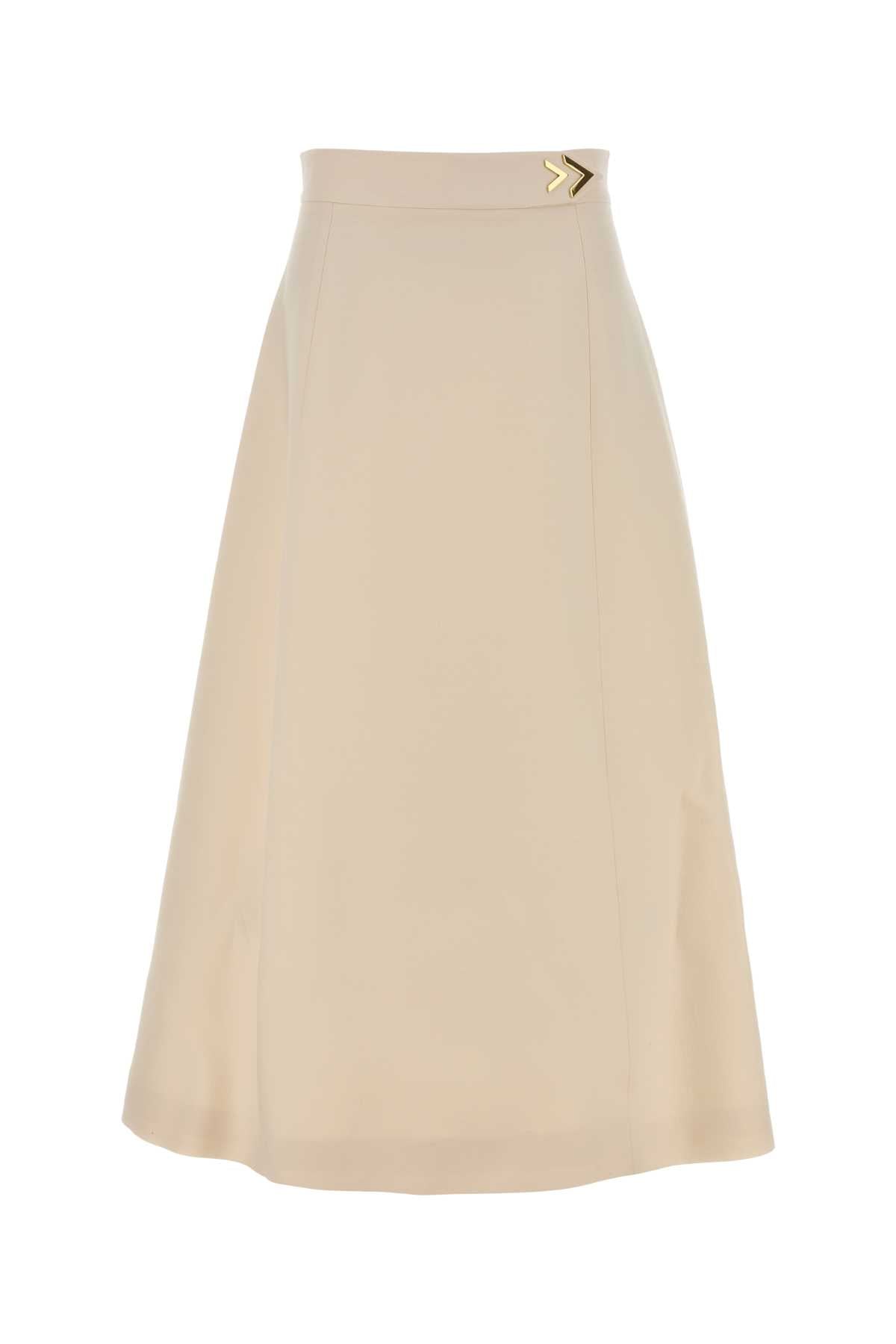 Valentino Garavani Women Ivory Crepe Couture Skirt VALENTINO GARAVANI