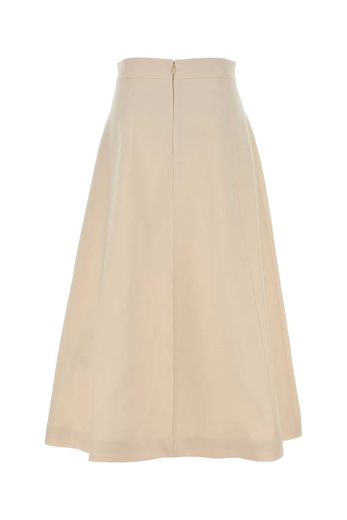 Valentino Garavani Women Ivory Crepe Couture Skirt VALENTINO GARAVANI