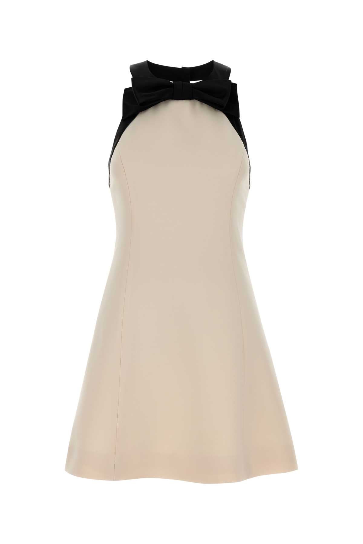 Valentino Garavani Women Ivory Crepe Couture Mini Dress VALENTINO GARAVANI