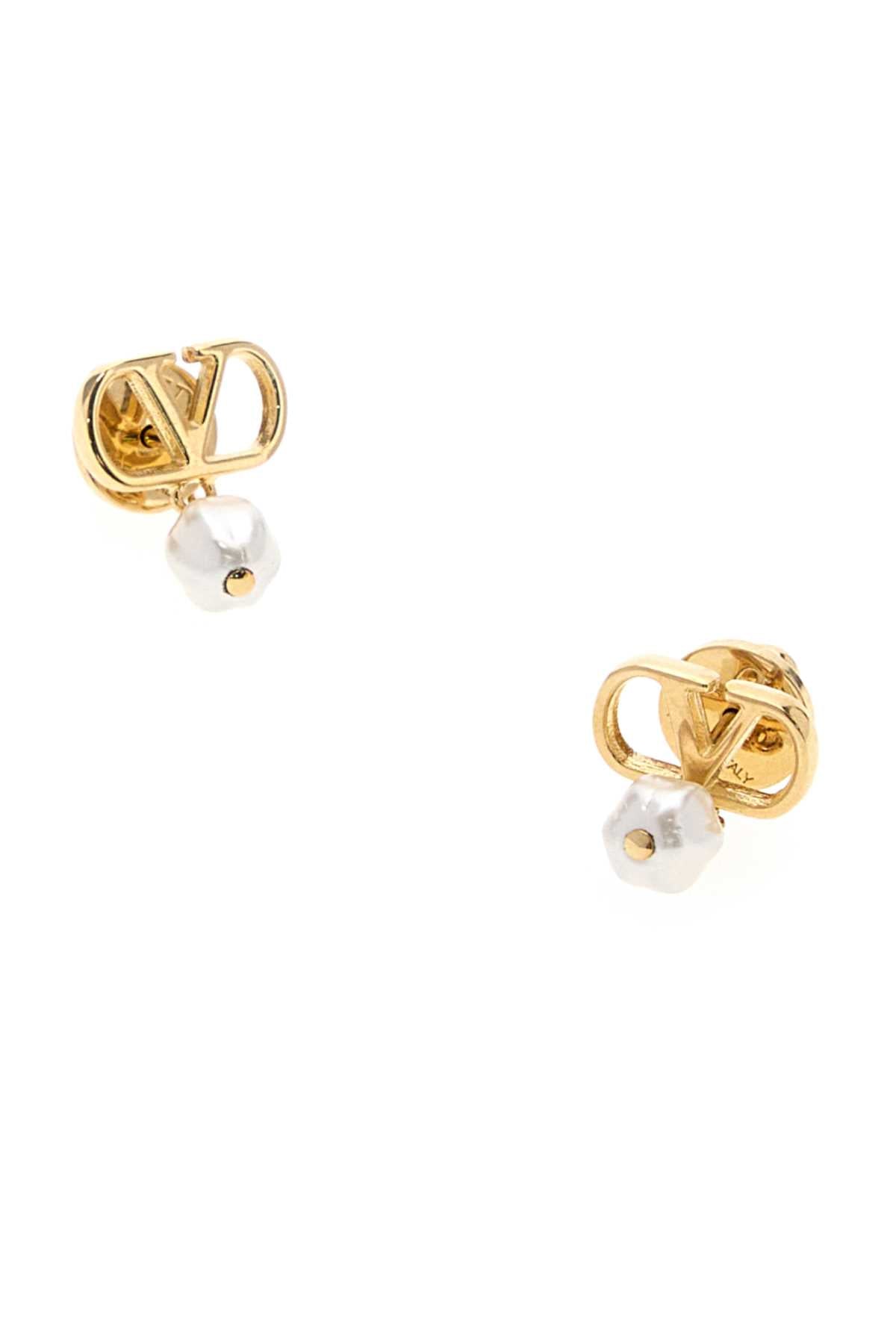 Valentino Garavani Women Gold Metal Vlogo Signature Earrings VALENTINO GARAVANI