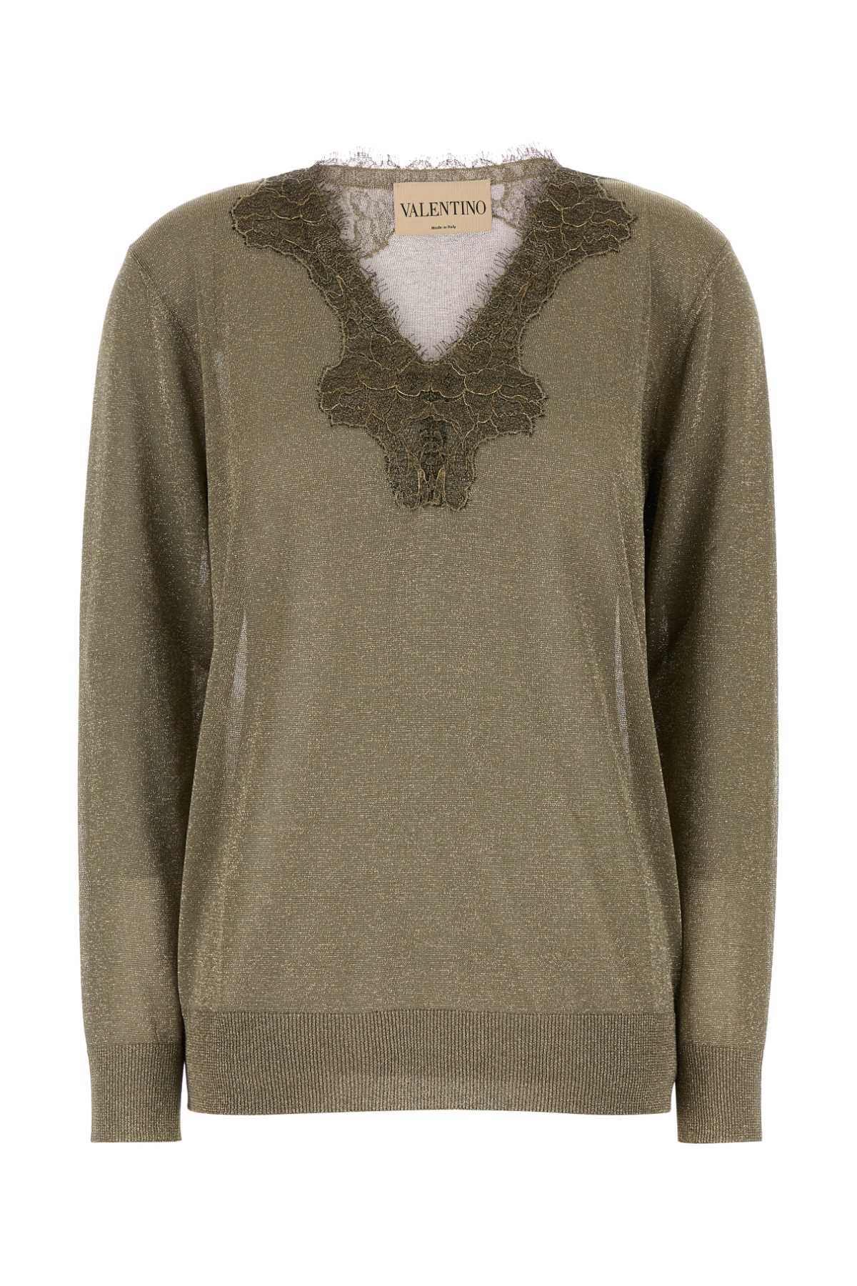 Valentino Garavani Women Green Viscose Blend Sweater VALENTINO GARAVANI