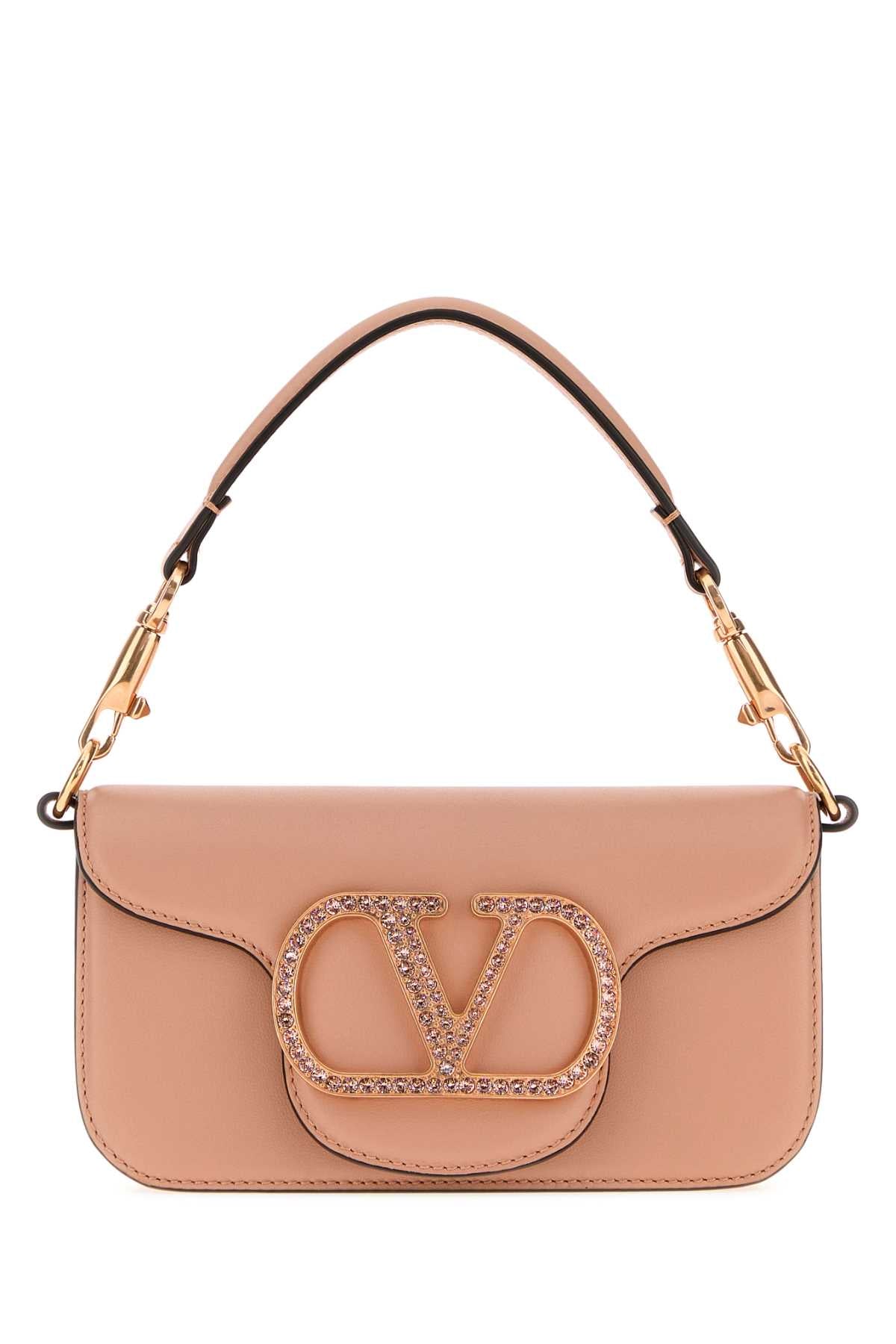 Valentino Garavani Women Powder Pink Leather Vlogo Signature Handbag VALENTINO GARAVANI