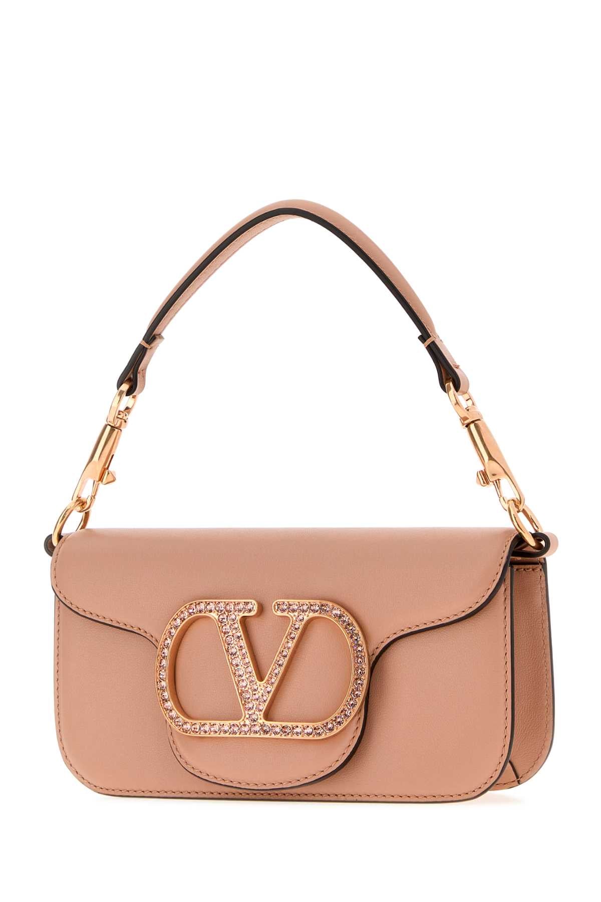 Valentino Garavani Women Powder Pink Leather Vlogo Signature Handbag VALENTINO GARAVANI