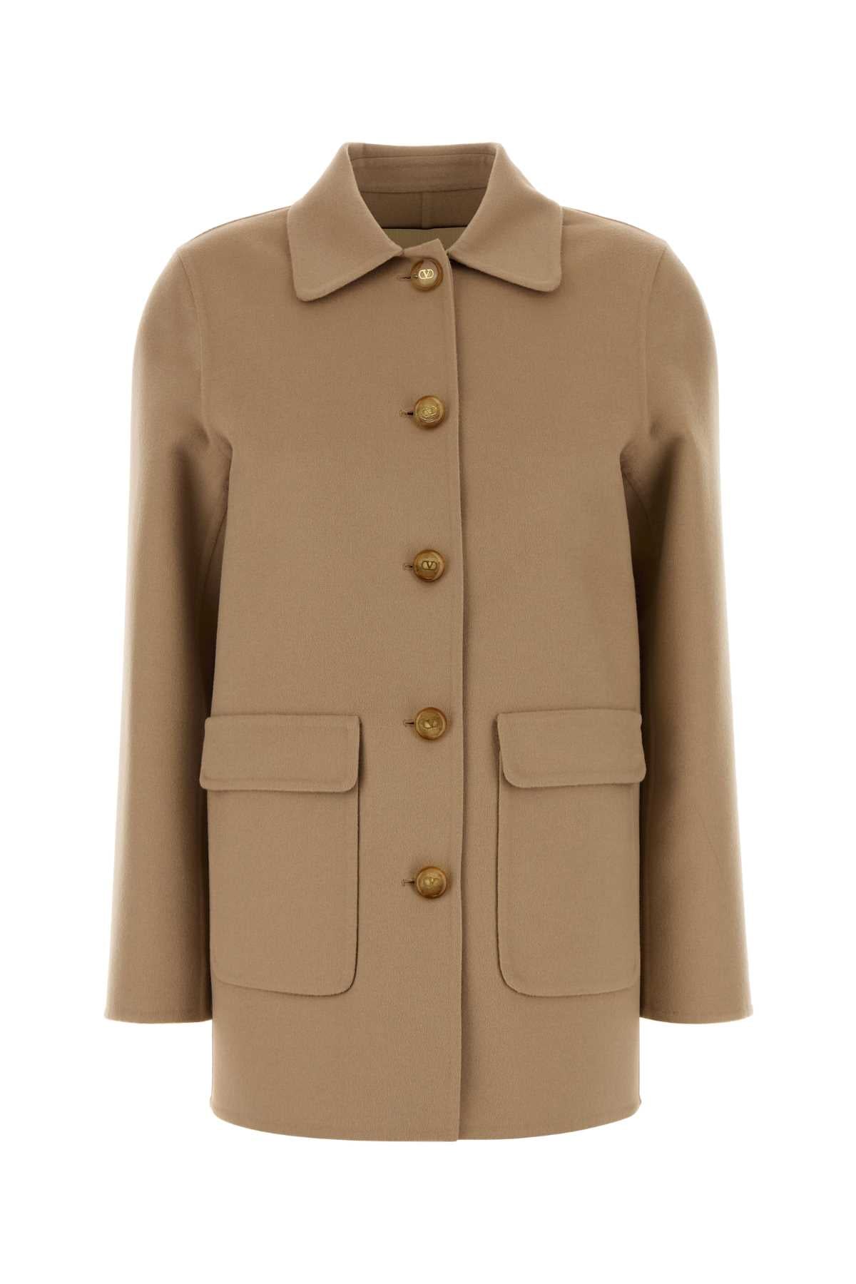 Valentino Garavani Women Beige Flanel Blazer VALENTINO GARAVANI