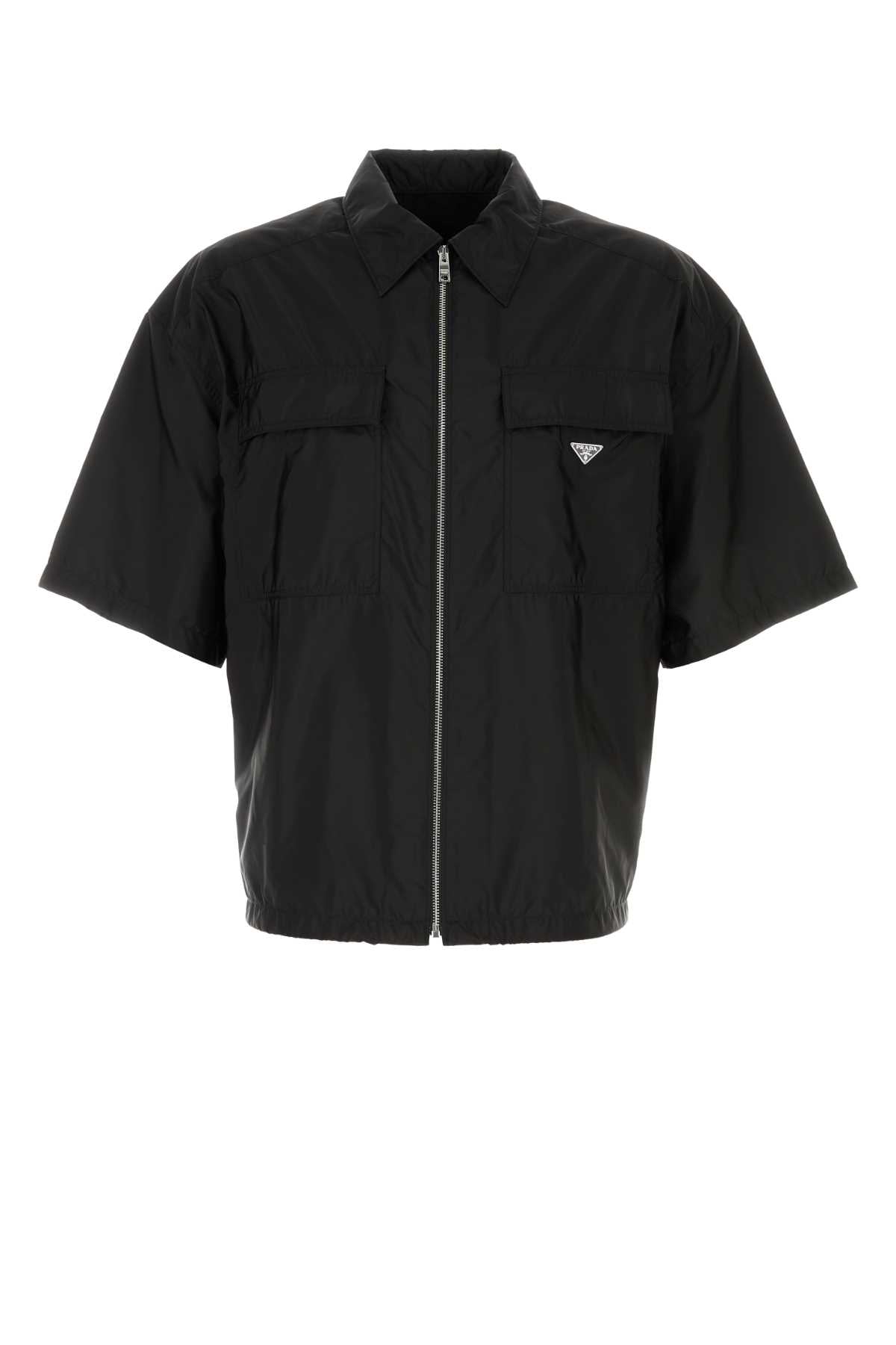 Prada Men Black Re-Nylon Shirt PRADA