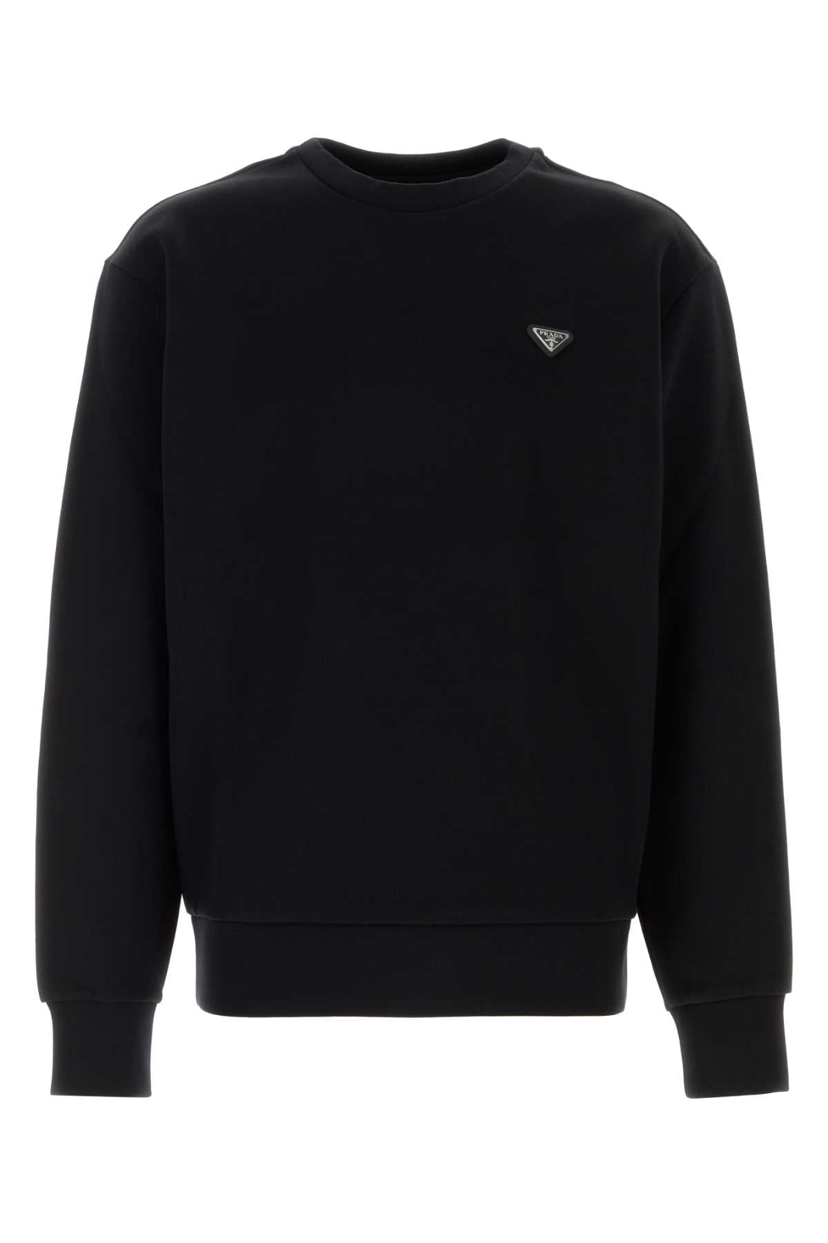 Prada Men Black Cotton Sweatshirt PRADA