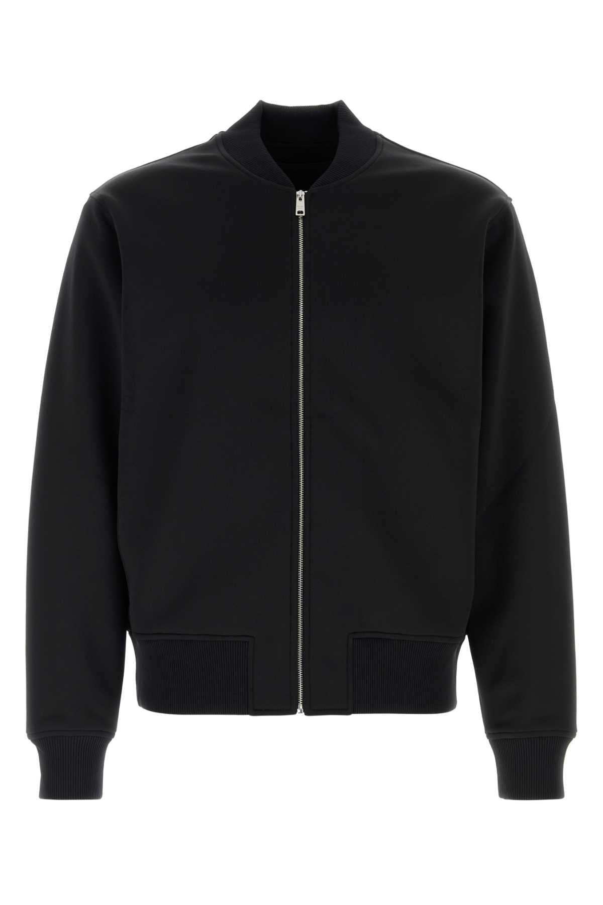 Prada Men Black Stretch Polyester Bomber Jacket PRADA