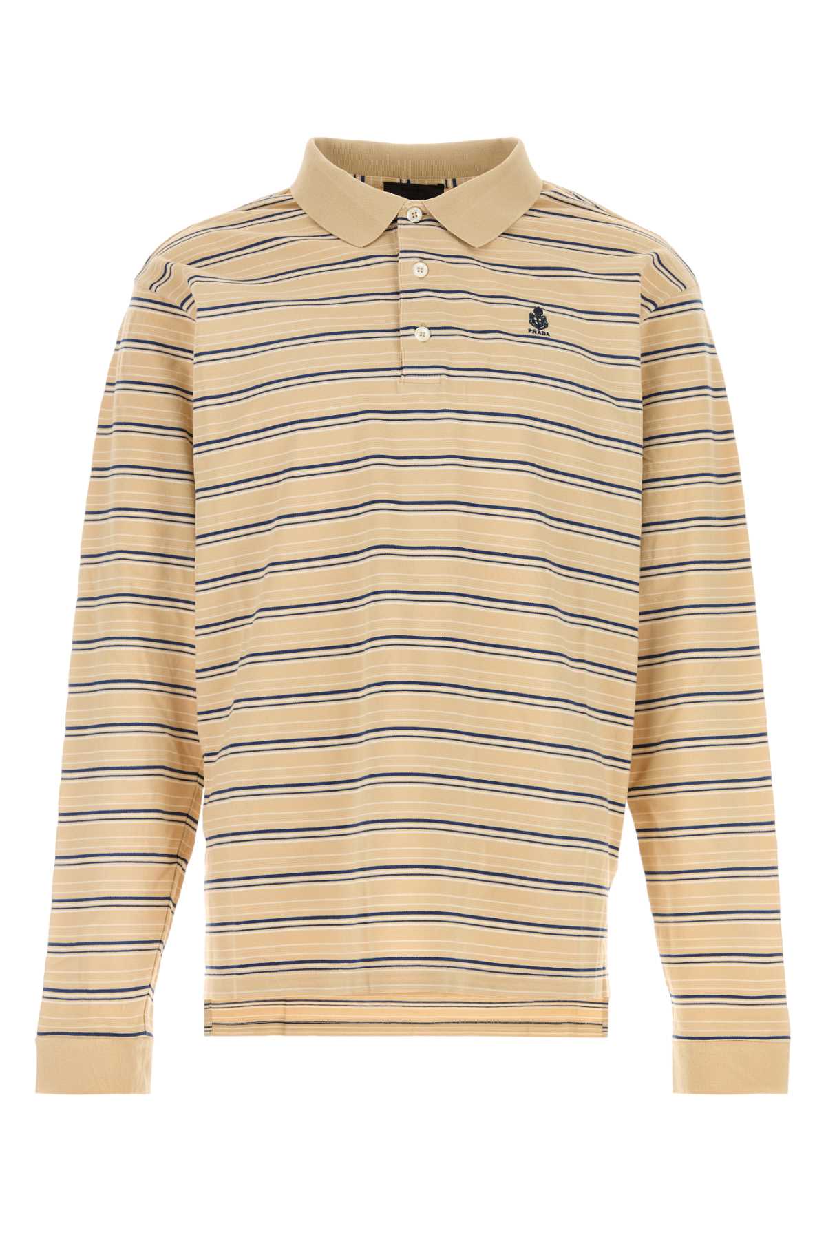 Prada Men Embroidered Piquet Polo Shirt PRADA