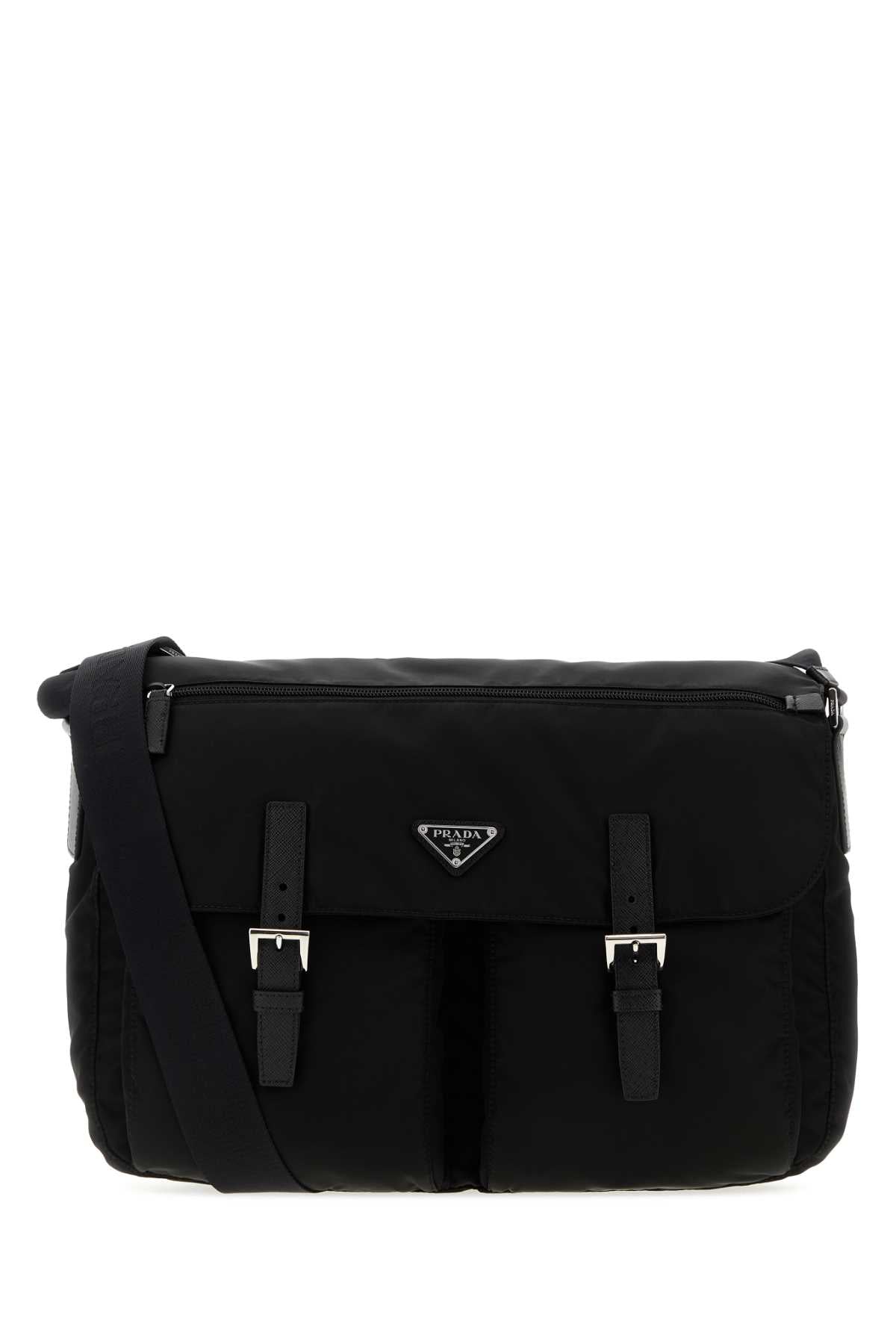 Prada Men Black Canvas Travel Bag PRADA