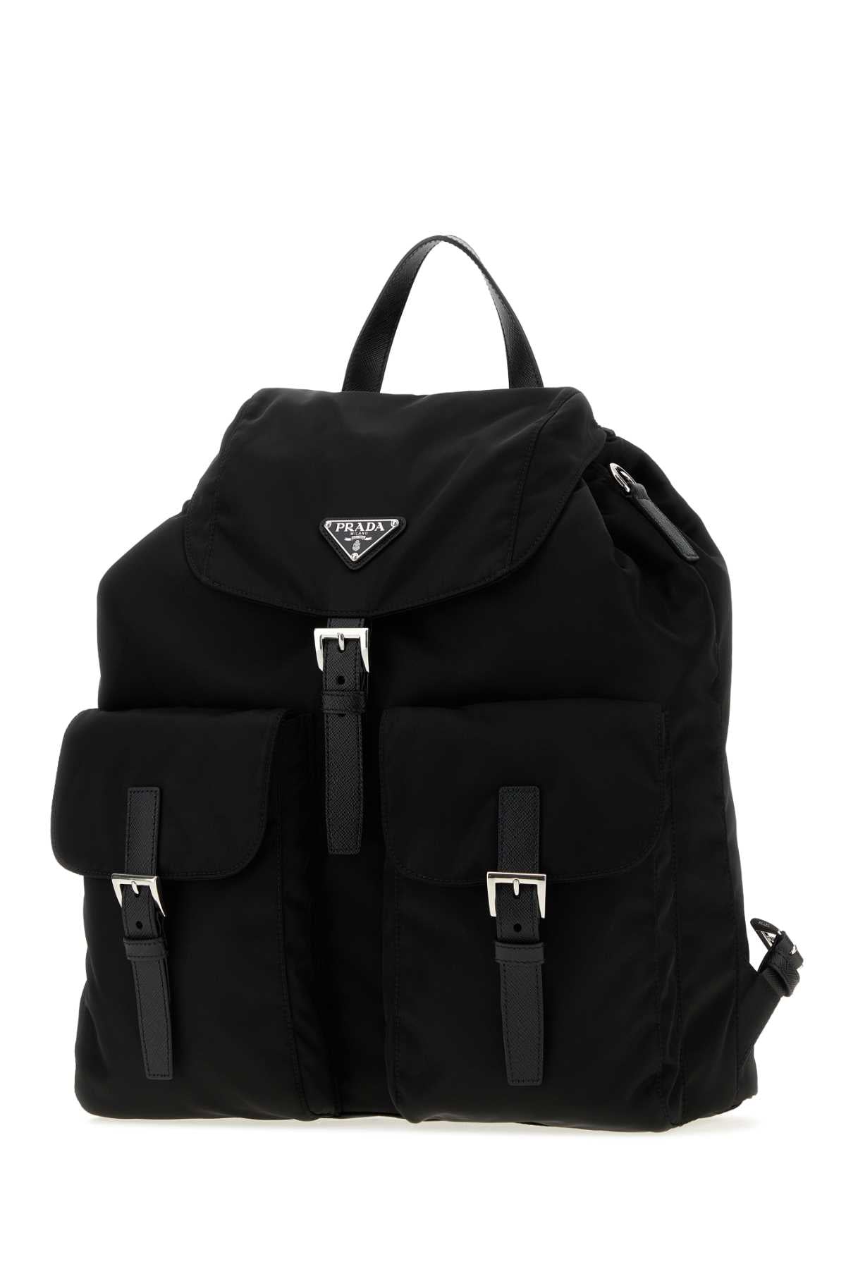Prada Men Black Canvas Backpack PRADA