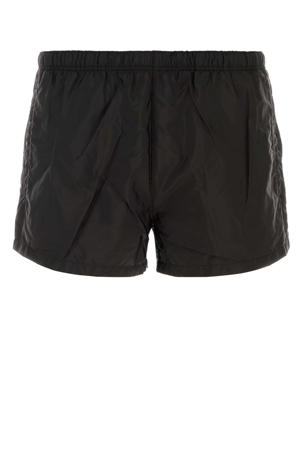 Prada Men Black Re-Nylon Swimming Shorts PRADA