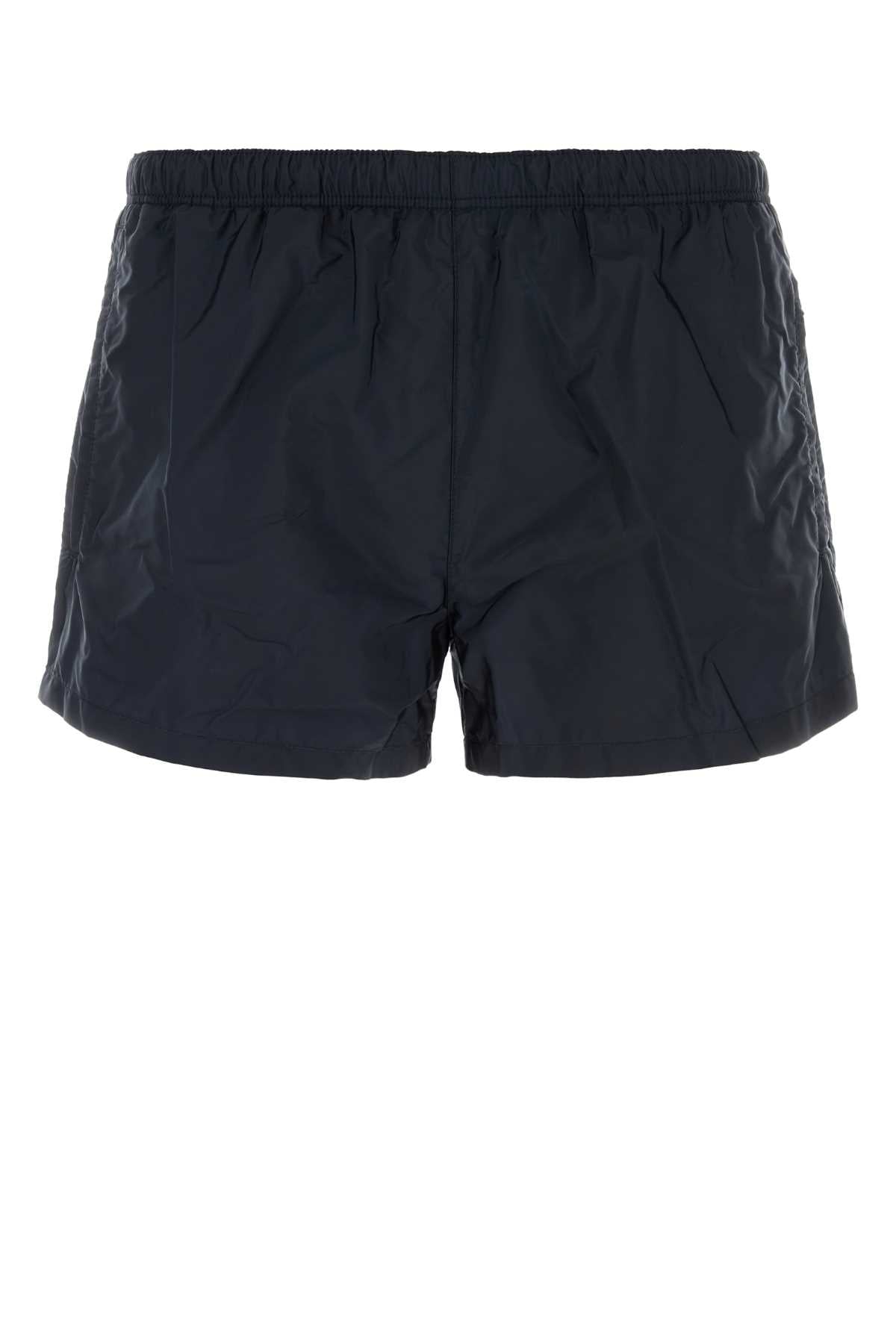 Prada Men Navy Blue Re-Nylon Swimming Shorts PRADA