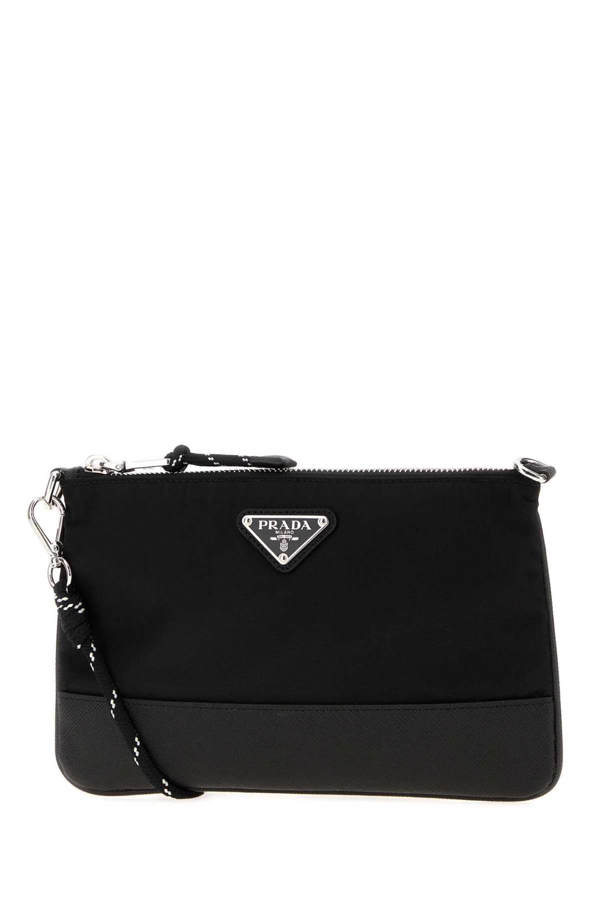 Prada Men Black Canvas Crossbody Bag PRADA