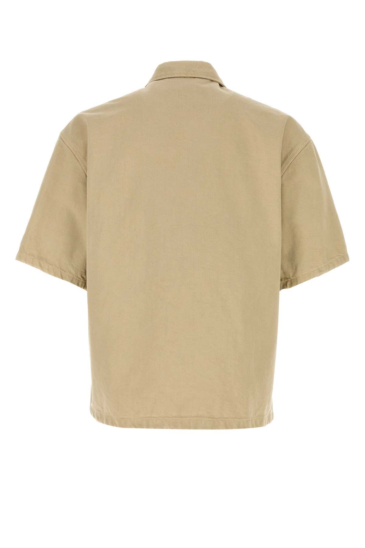 Prada Men Beige Denim Shirt PRADA