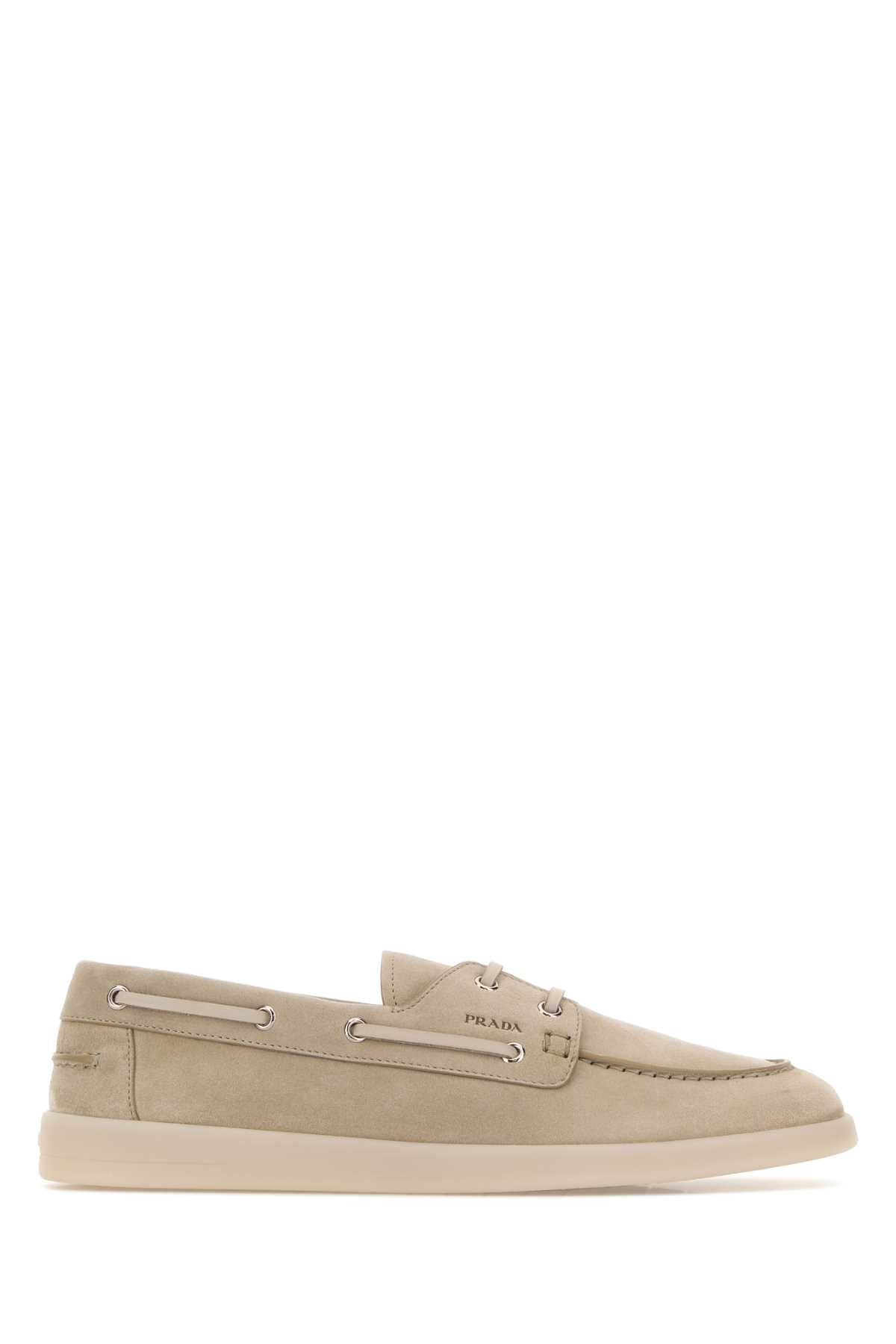Prada Men Sand Suede Loafers PRADA