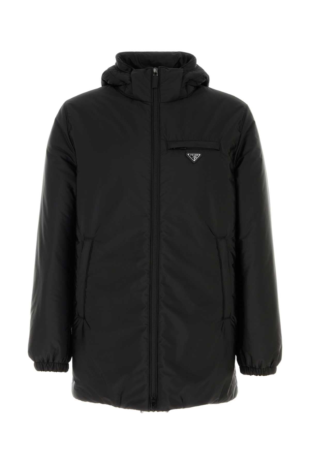Prada Men Black Nylon Down Jacket PRADA