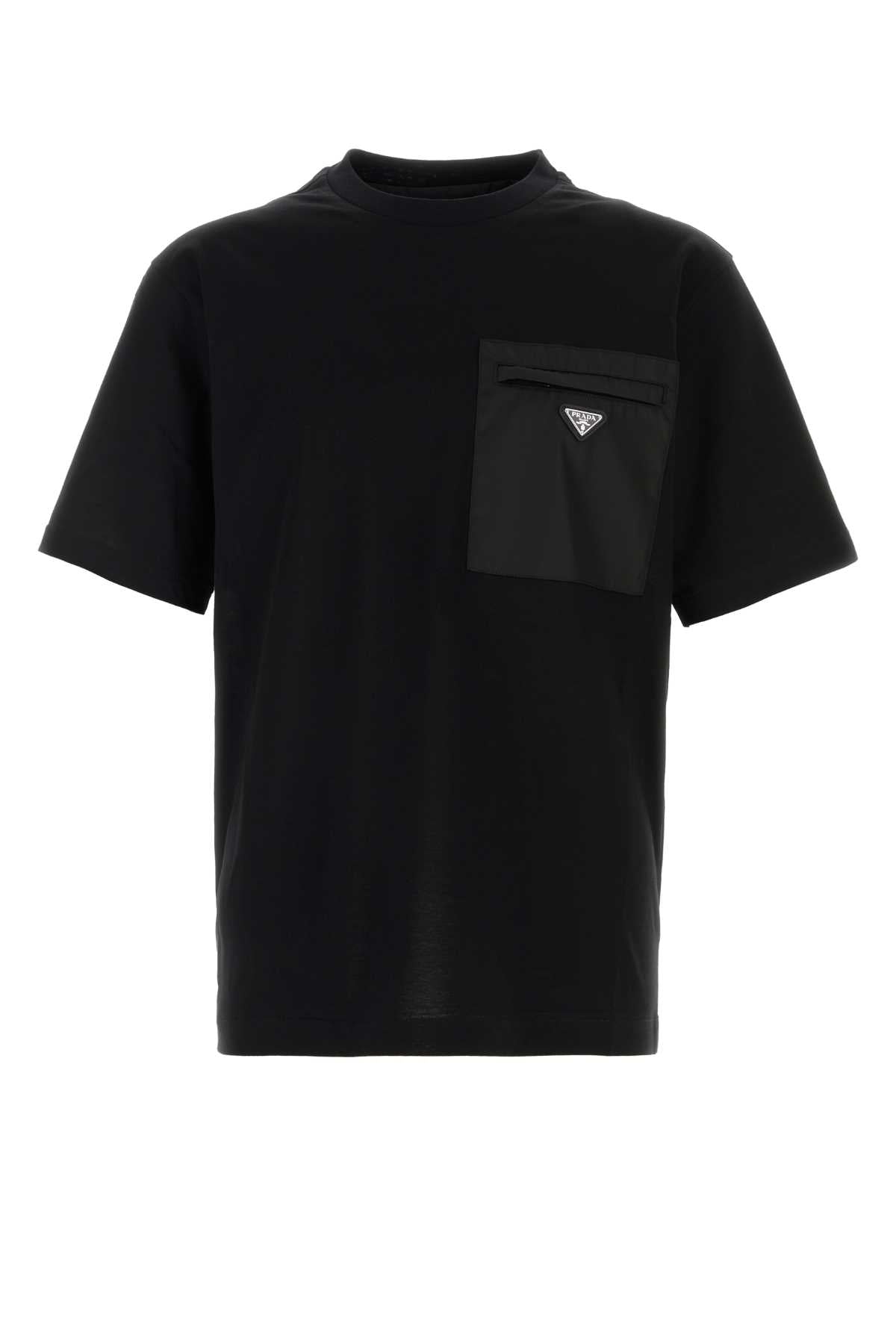 Prada Men Black Cotton T-Shirt PRADA
