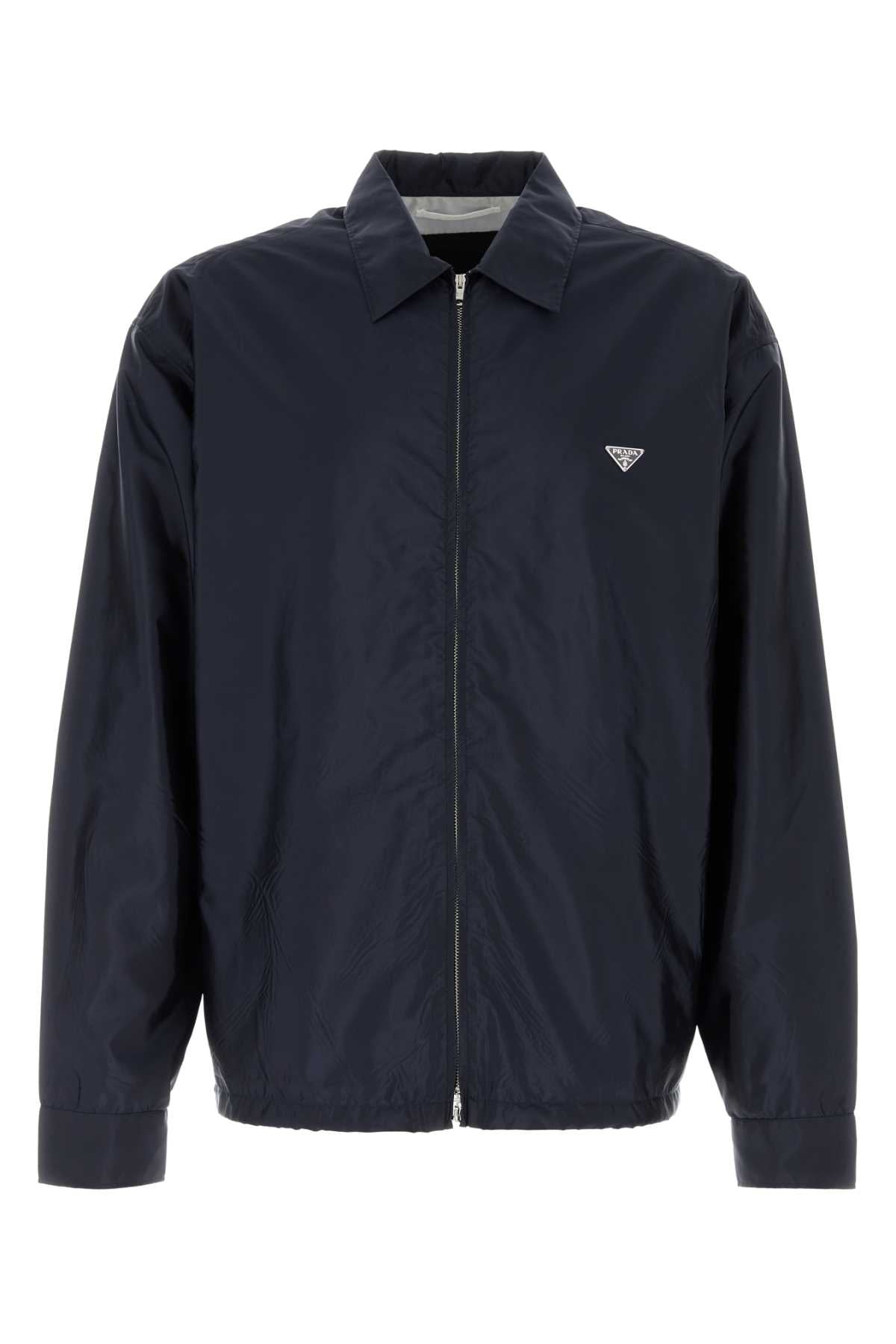 Prada Men Navy Blue Re-Nylon Shirt PRADA