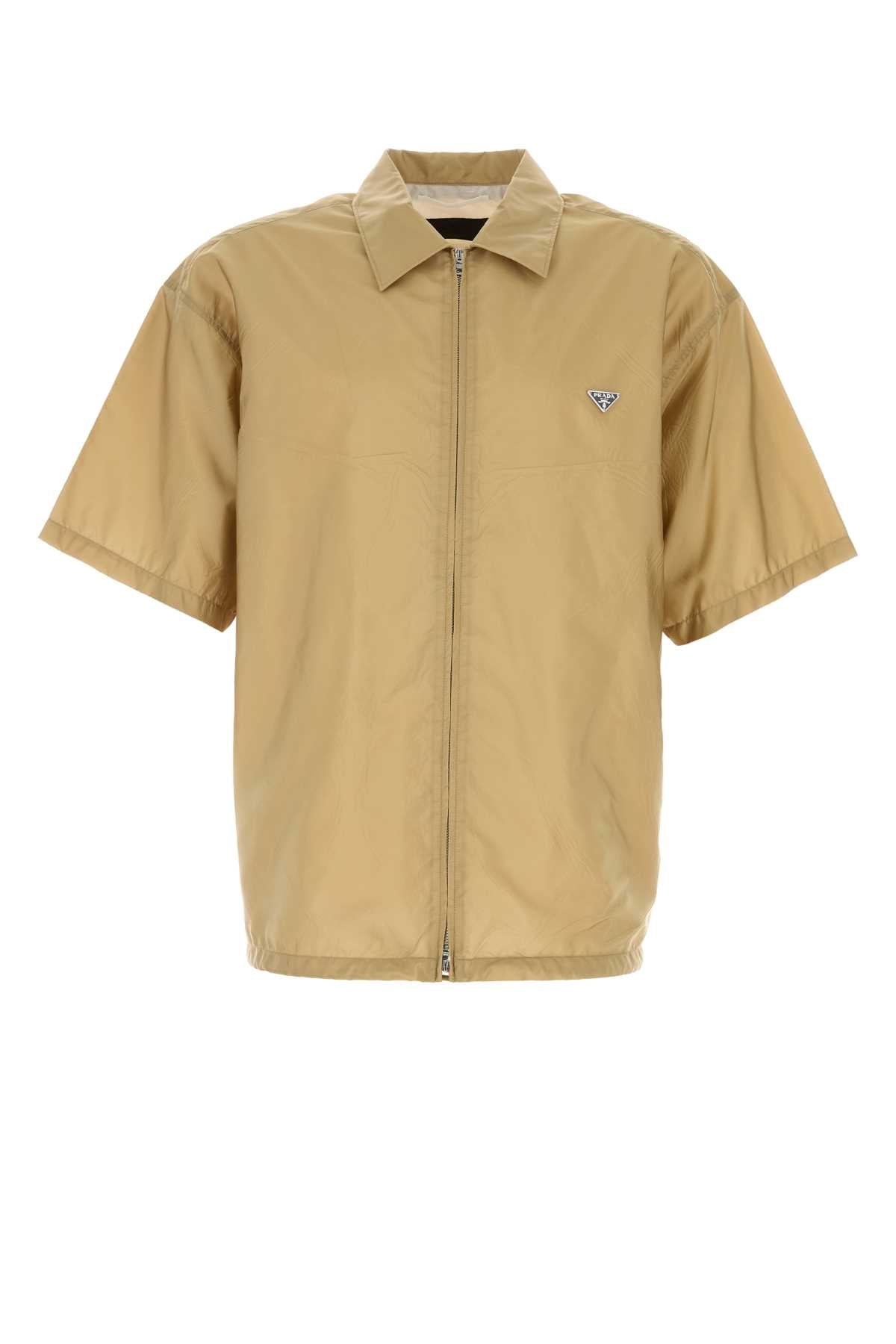Prada Men Beige Re-Nylon Shirt PRADA