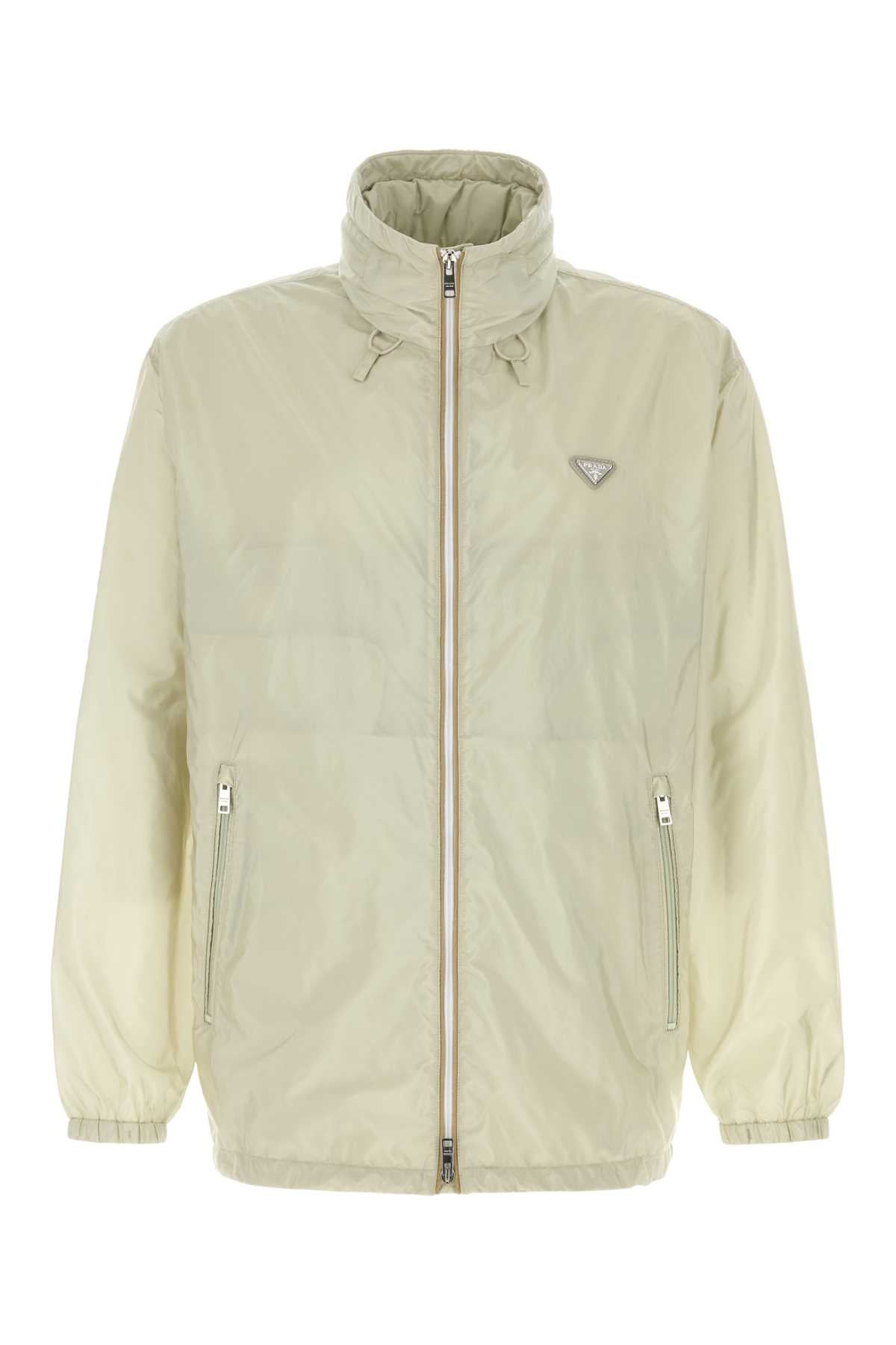 Prada Men Sand Re-Nylon Windbreaker PRADA