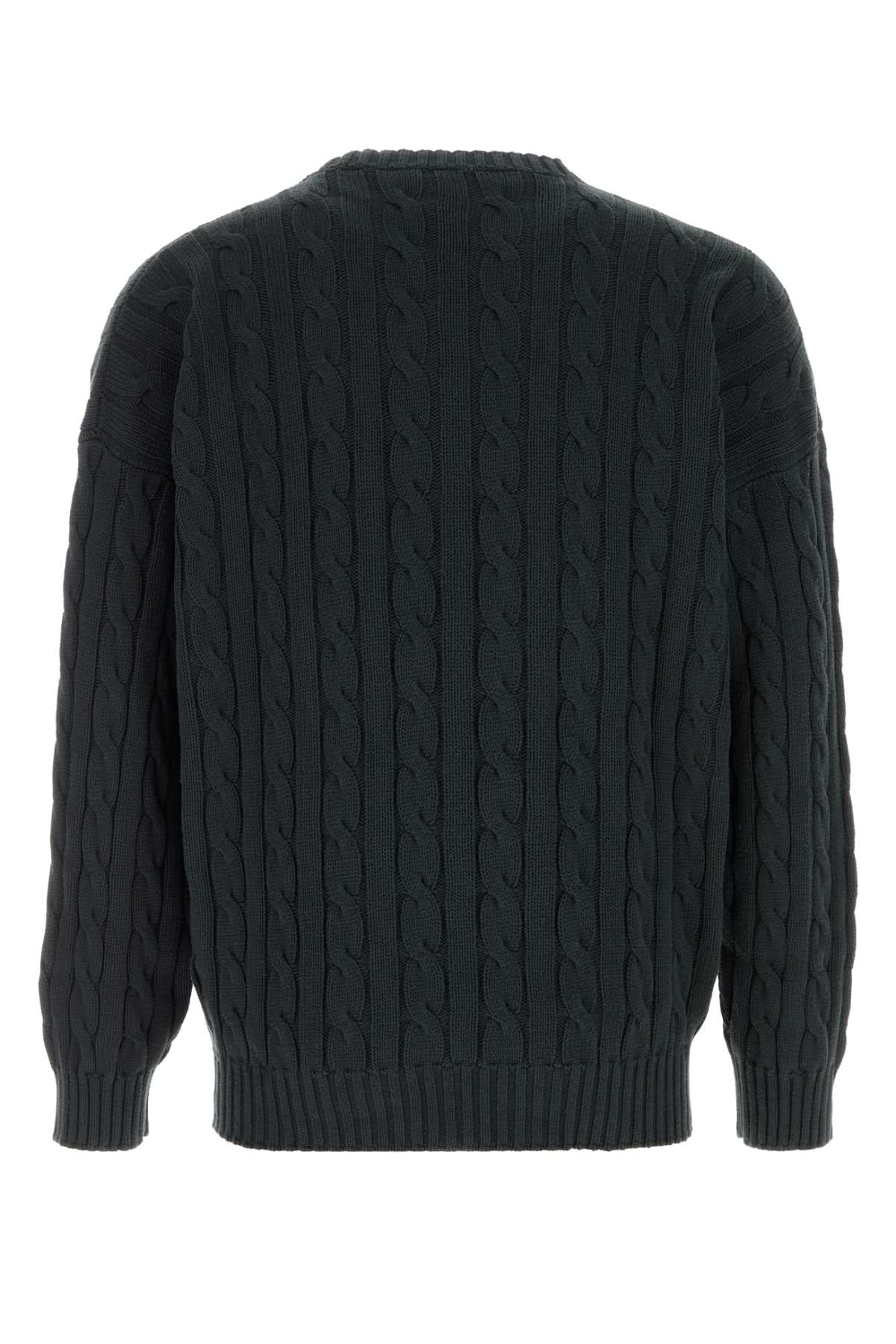 Prada Men Slate Cotton Sweater PRADA
