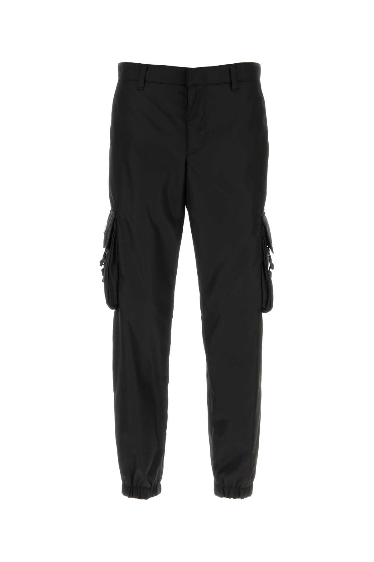 Prada Men Black Re-Nylon Cargo Pant PRADA